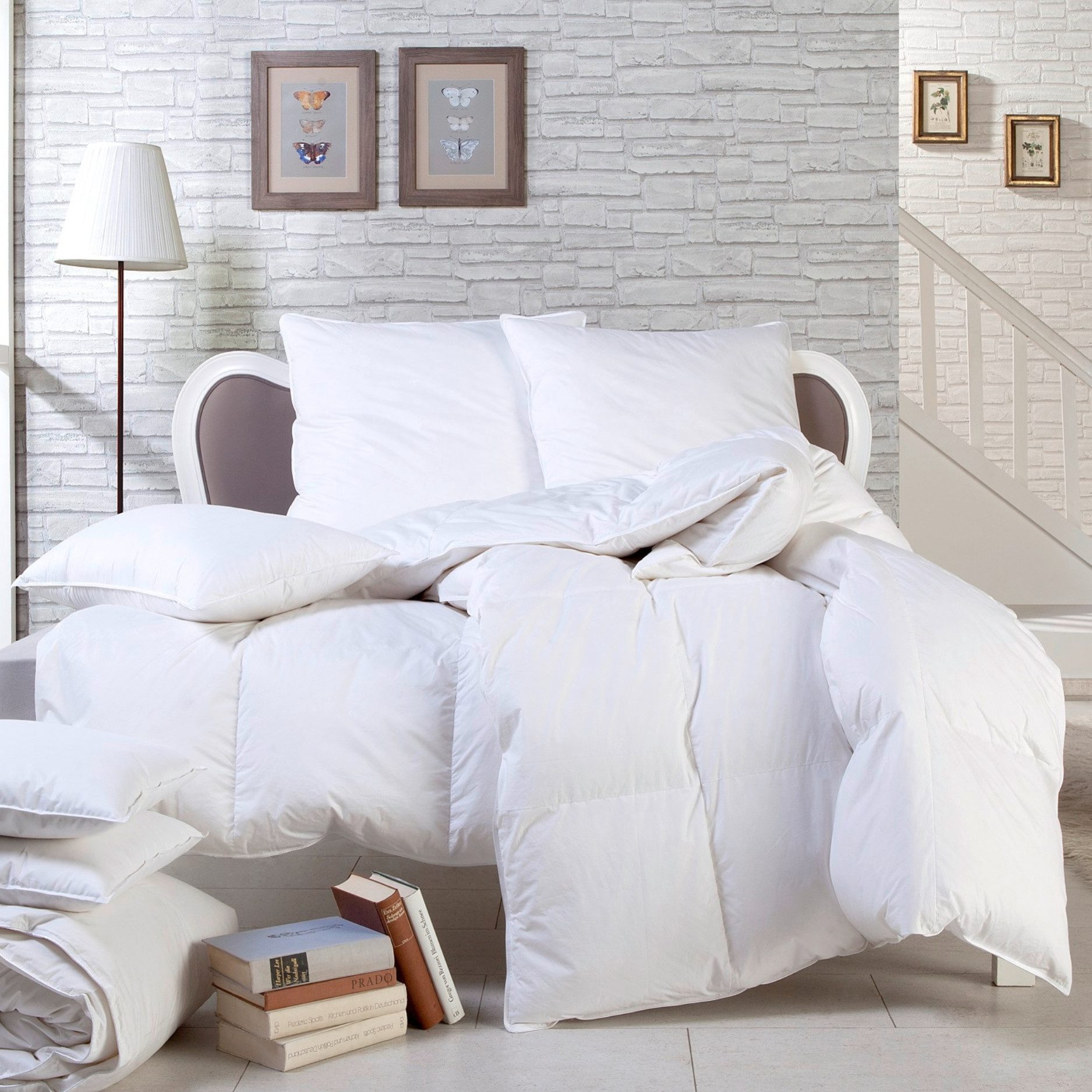 sleepling Gänsedaunenbettdecke Premium Luxus, Füllung: 100% Gänsedaunen, Bezug: 100% Baumwolle, hergestellt in Deutschland, verschiende Wärmeklassen und Größen