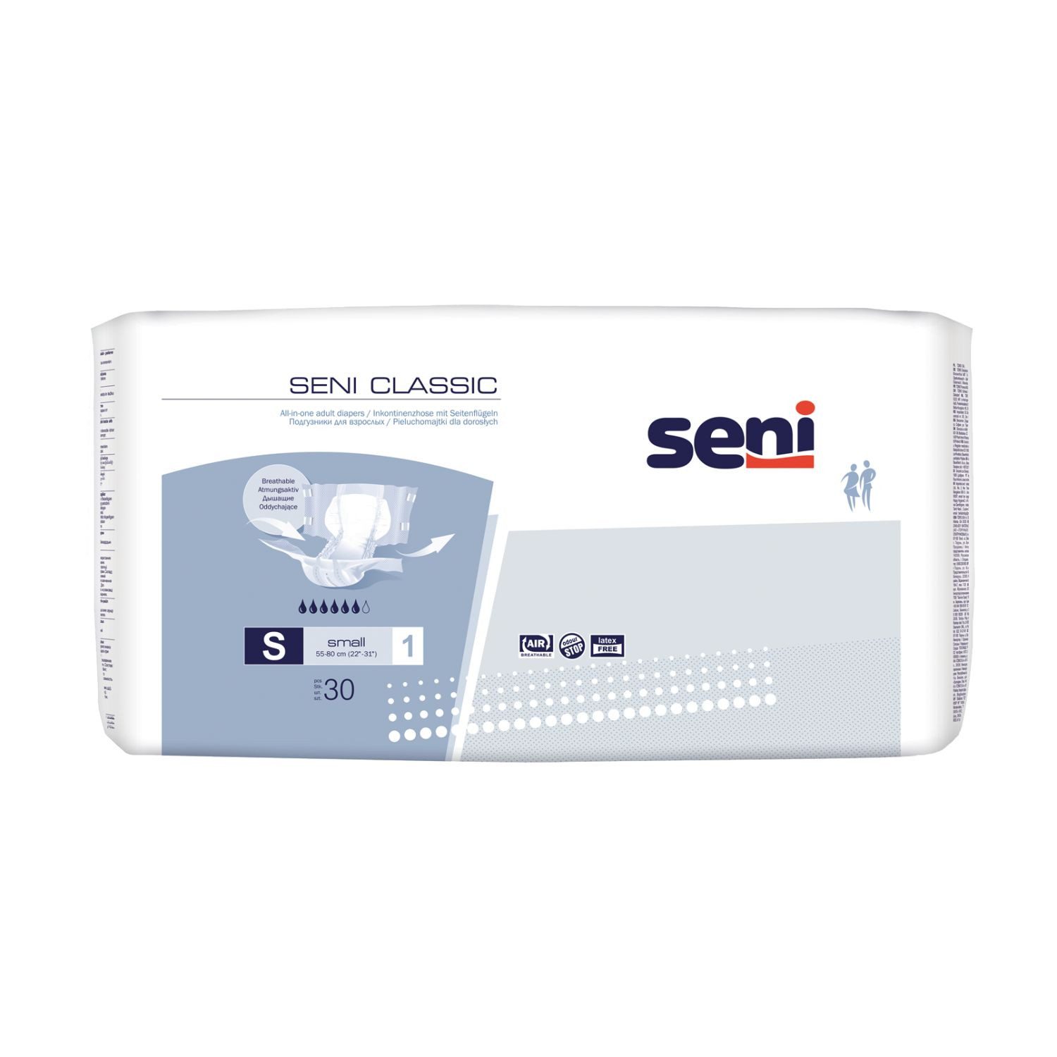 TZMO Deutschland GmbH Inkontinenzslip Seni Classic Basic Inkontinenzslips Größe S 30 Stück für Erwachsene