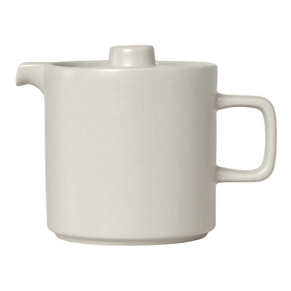 blomus Teekanne Teekanne Pilar Kanne Teebehälter Henkelkanne Keramik Moonbeam 1 L, 1 l, (kein-Set) | Teekannen