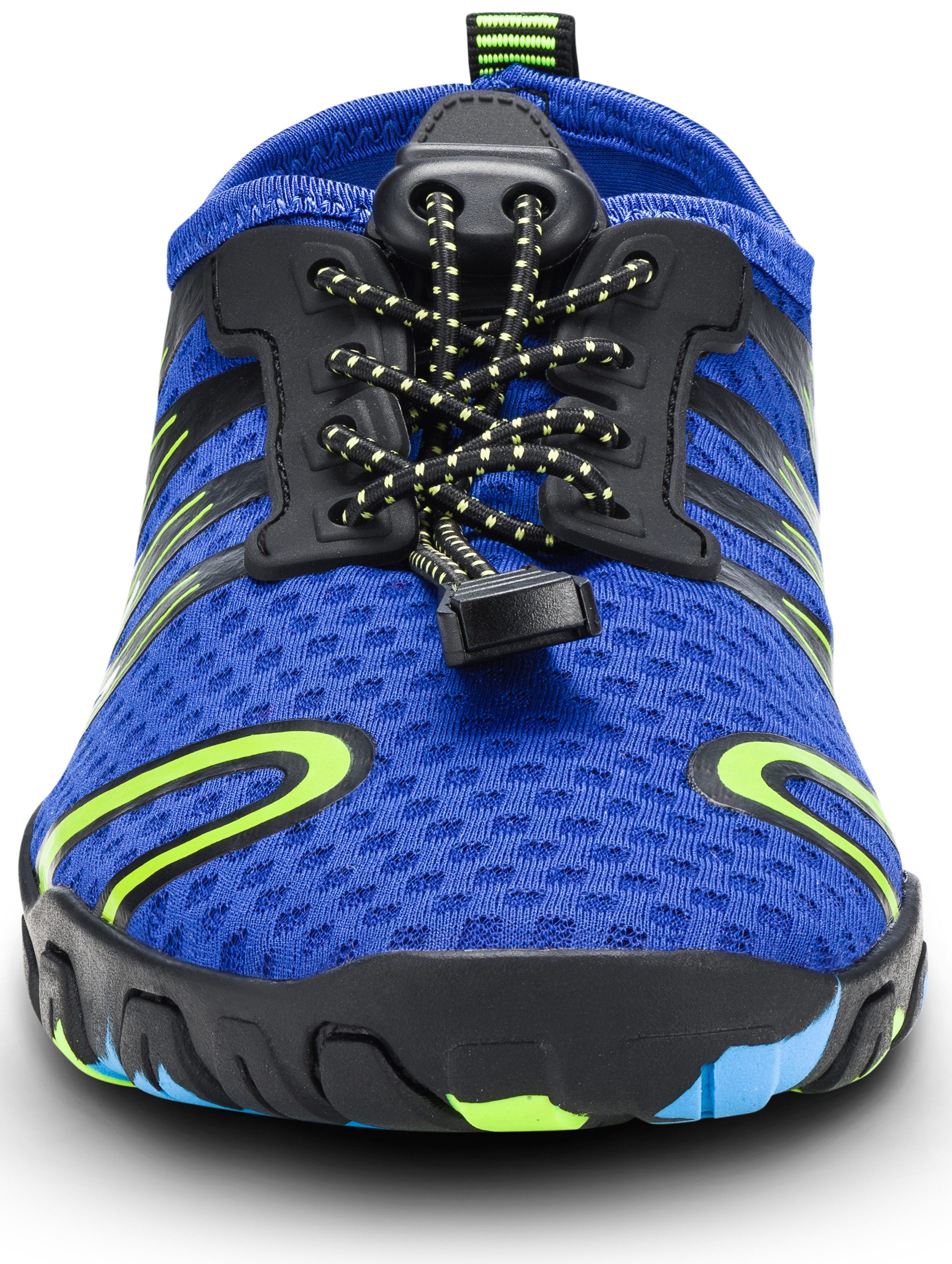Aqua Speed Gekko Wasserschuhe Gr. 35 – Blau/Grün mit Mikrofaserhandtuch Wasserschuh (Sportliche Freizeitschuhe – rutschfest & alltagstauglich) Schuh für Wasser, Land & Freizeit – ein echter Alleskönner