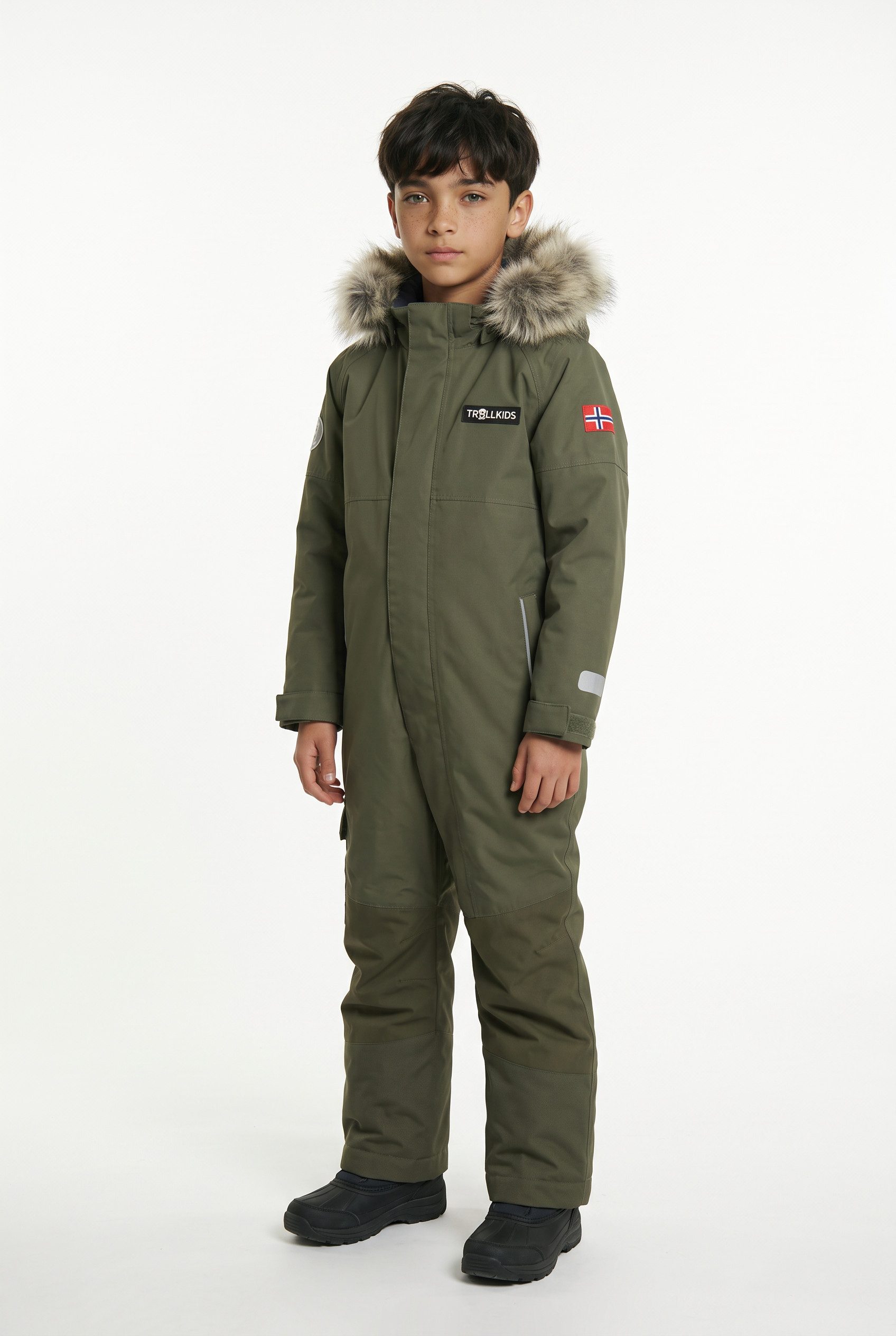TROLLKIDS Schneeoverall KIDS KIRKENES SNOWSUIT sportlich, Schneeoverall, für Kinder, aus Polyester und Polyamid