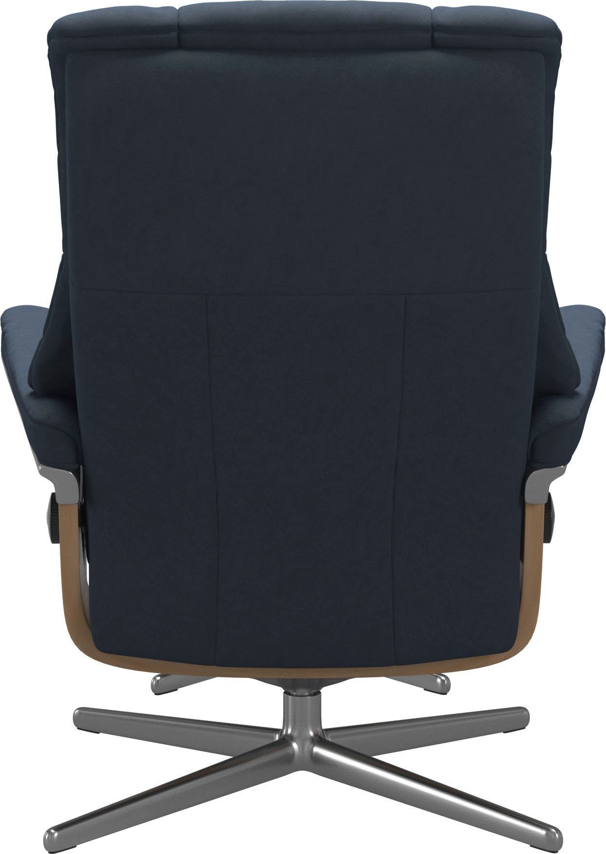Stressless® Relaxsessel Mayfair (Set, Relaxsessel mit Hocker), mit Hocker, mit Cross Base, Größe S, M & L, Holzakzent Eiche