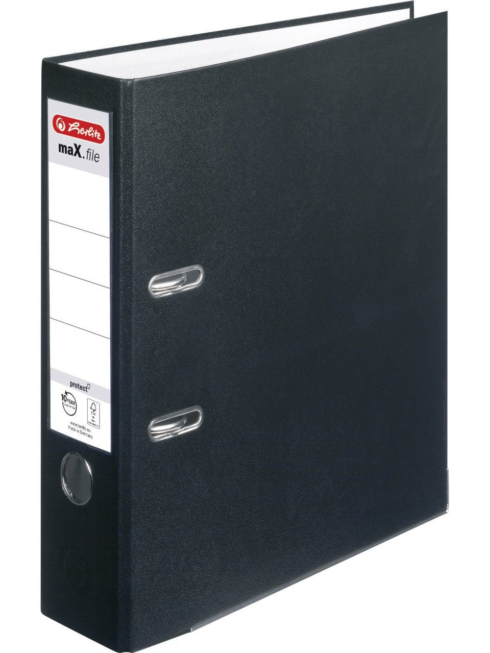 Herlitz Aktenordner herlitz Ordner max.file protect A4 PP-Folienbezug