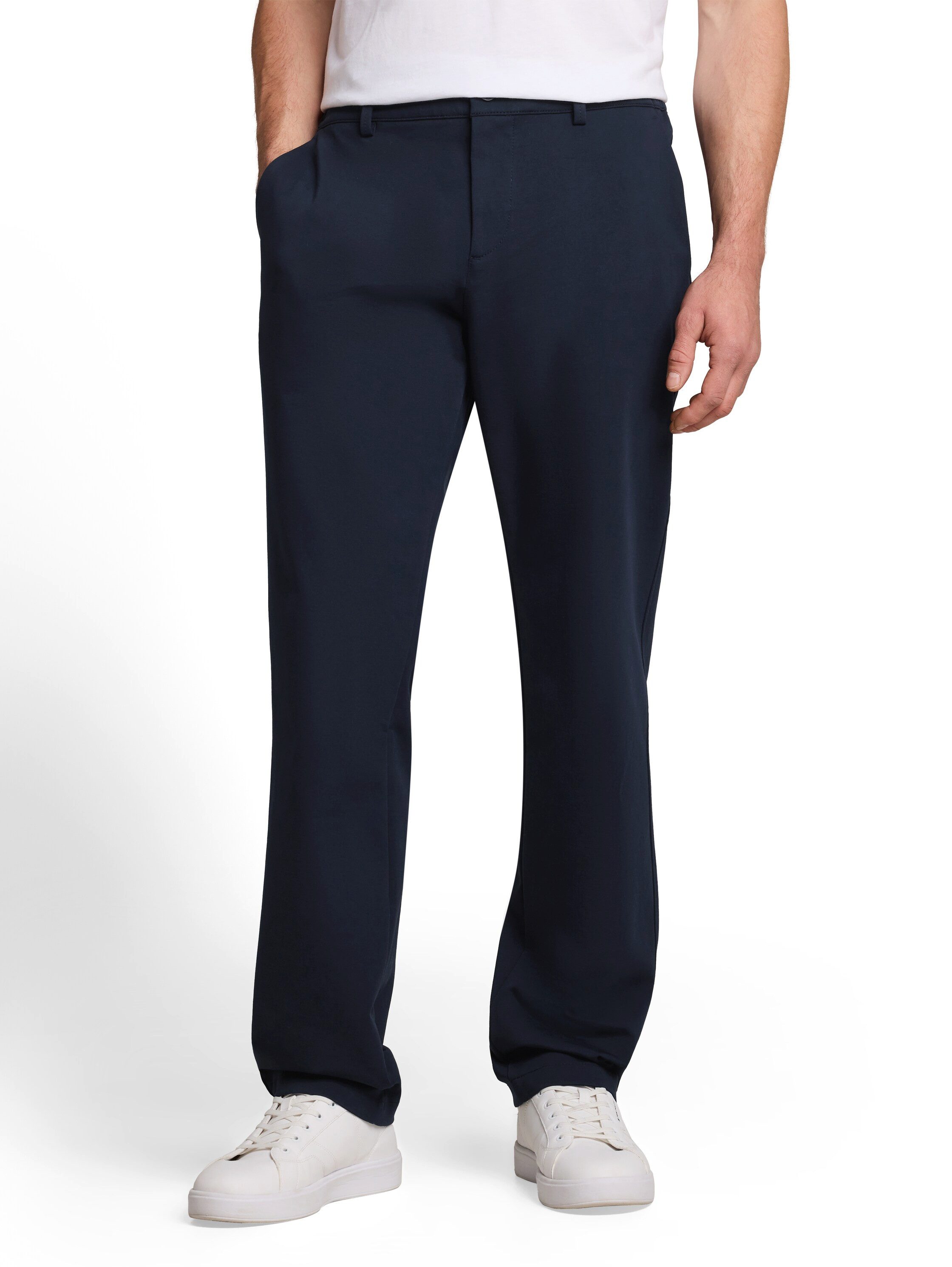 TOM TAILOR Stoffhose TTRUPERT REGULAR mit weitem Bein / Stretch