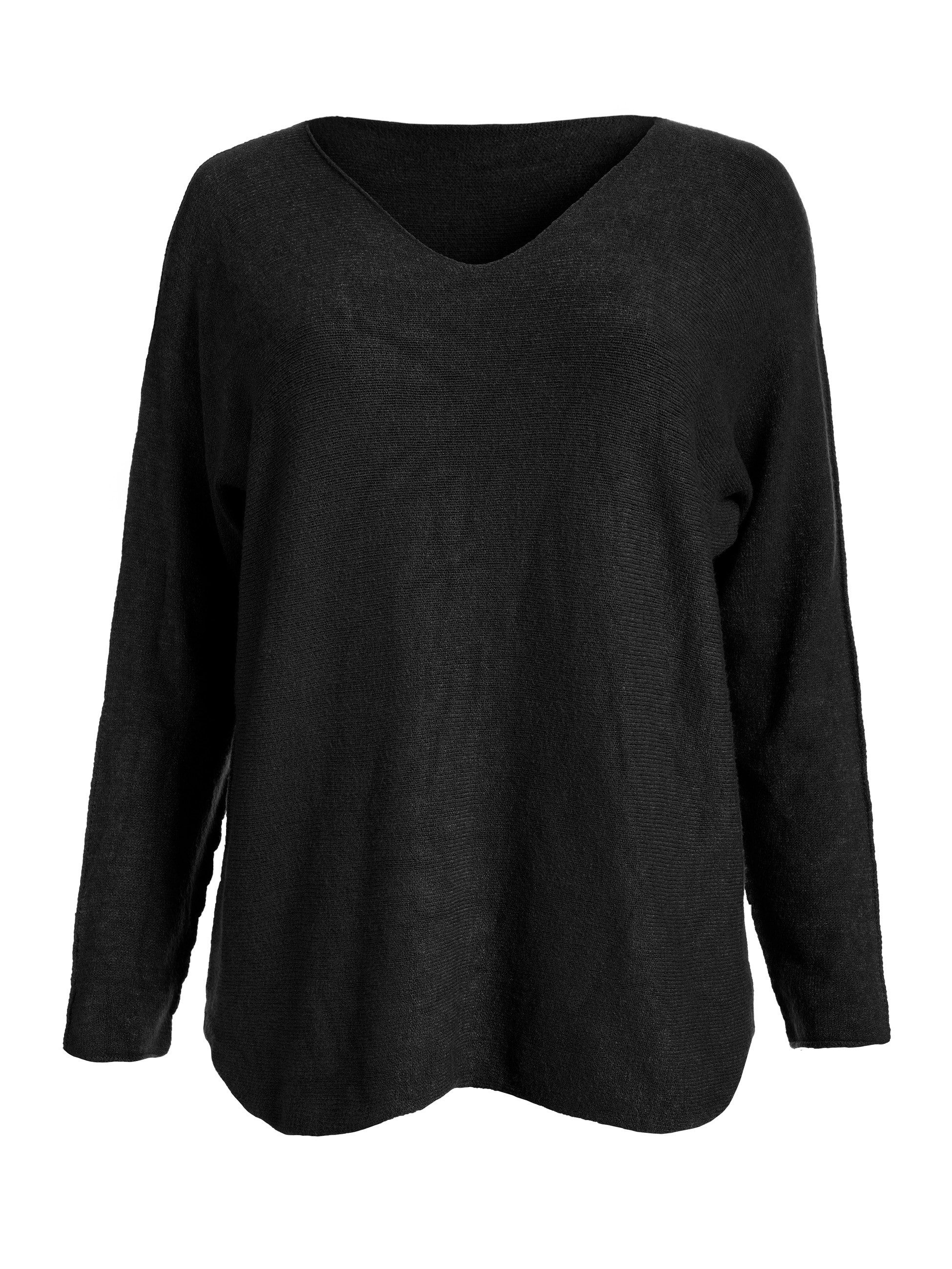 PEKIVESSA Strickpullover V-Ausschnitt-Pullover Langarm Gerader Schnitt, kus günstig online kaufen