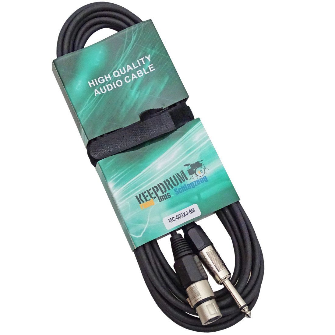 keepdrum MC003XJ 6m Mikrofonkabel Klinke - XLR Audio-Kabel