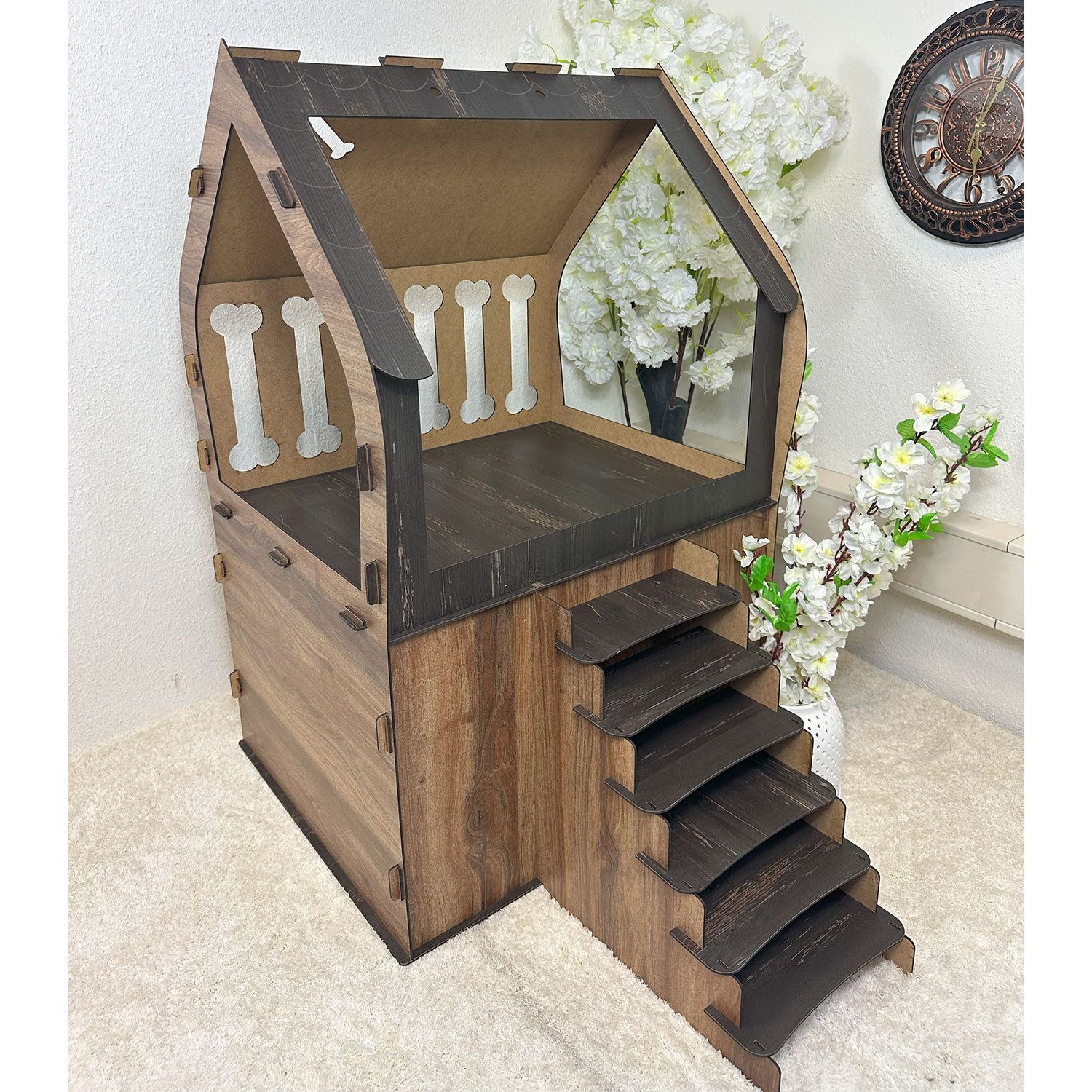 Jungengel Hundehütte 3XL Hundehaus Hundebett Indoor Tierbett Tierhaus Hunde günstig online kaufen