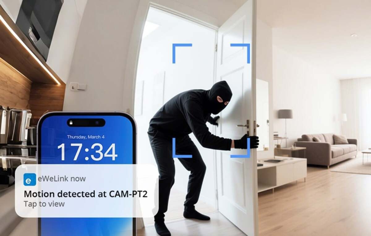 Sonoff Überwachungskamera Sonoff CAM-PT2 WLAN Smart Kamera 2MP Full HD Schwenkbar (1-tlg)
