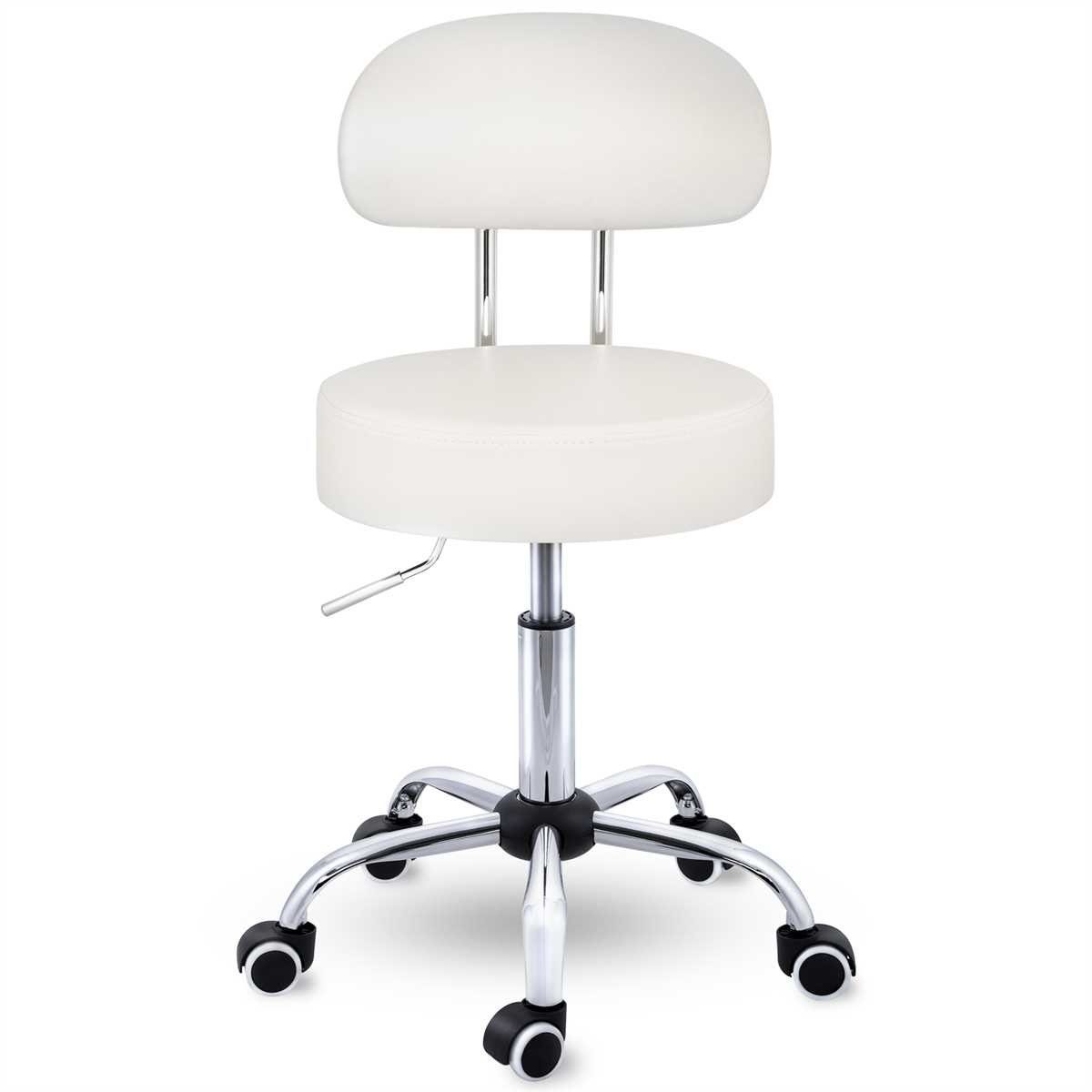 TRESKO Drehhocker Rollhocker mit Lehne, Arbeitshocker günstig online kaufen