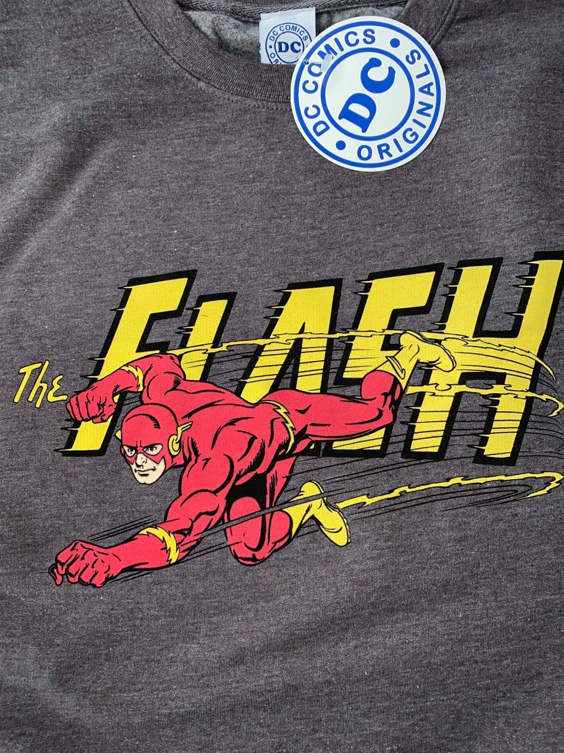 Flash Sweatshirt FLASH Sweatshirt DC L + XXL Sweater Comics Pulli Blitz Erwachsene Jugendliche Pullover Gr. M der S XL