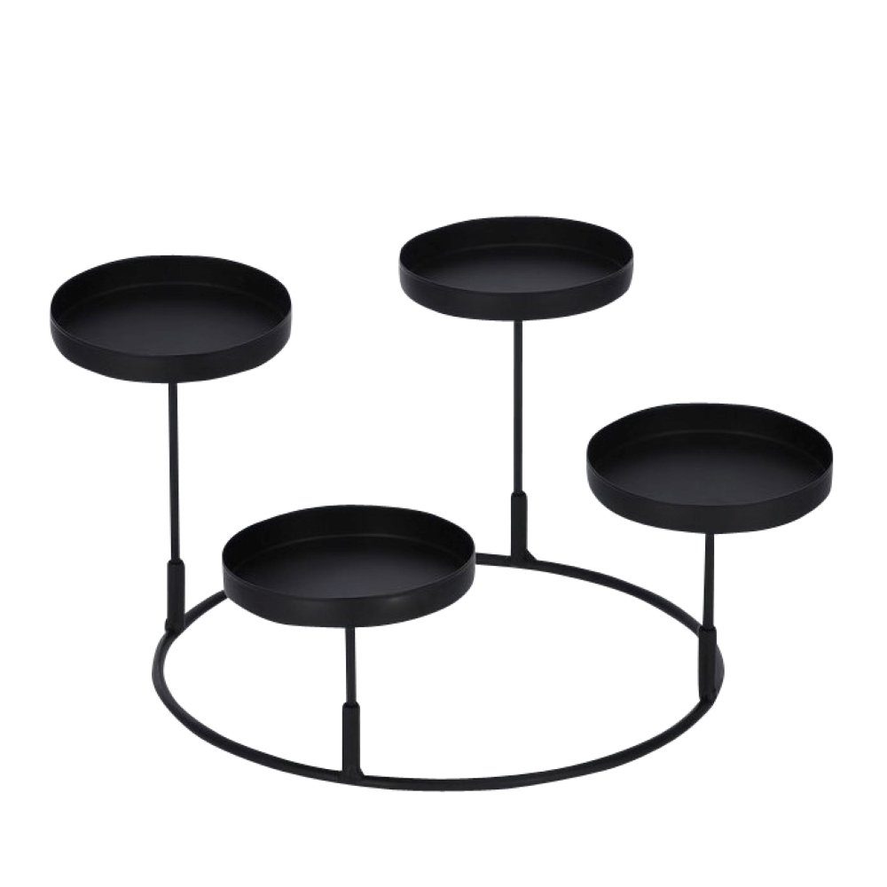 Online-Fuchs Kerzenständer 3 in 1 Kerzenhalter aus Metall in Schwarz, ideal günstig online kaufen