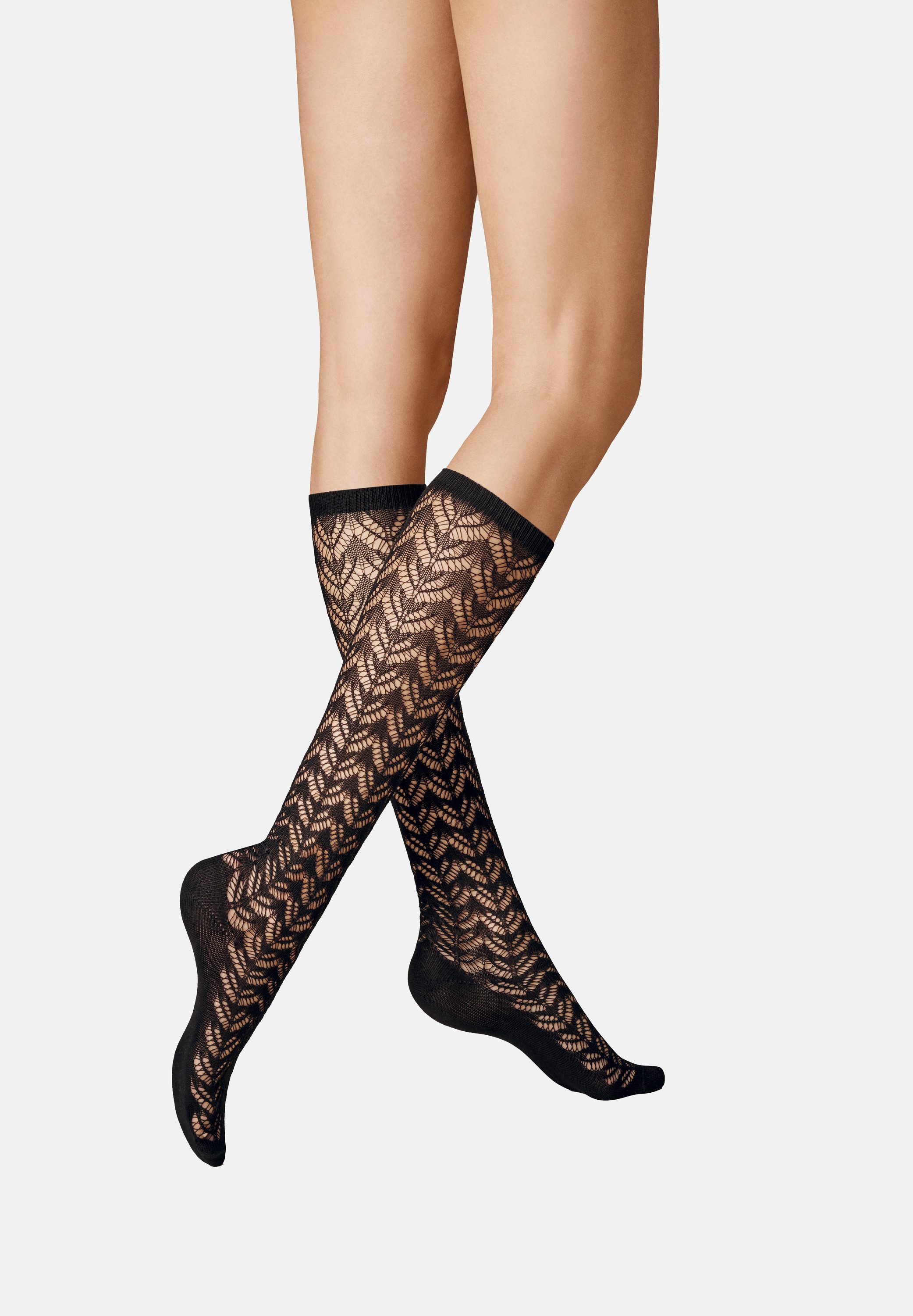 KUNERT Гольфы Ajour (1-Paar) Гольфы mit Häkel-Struktur