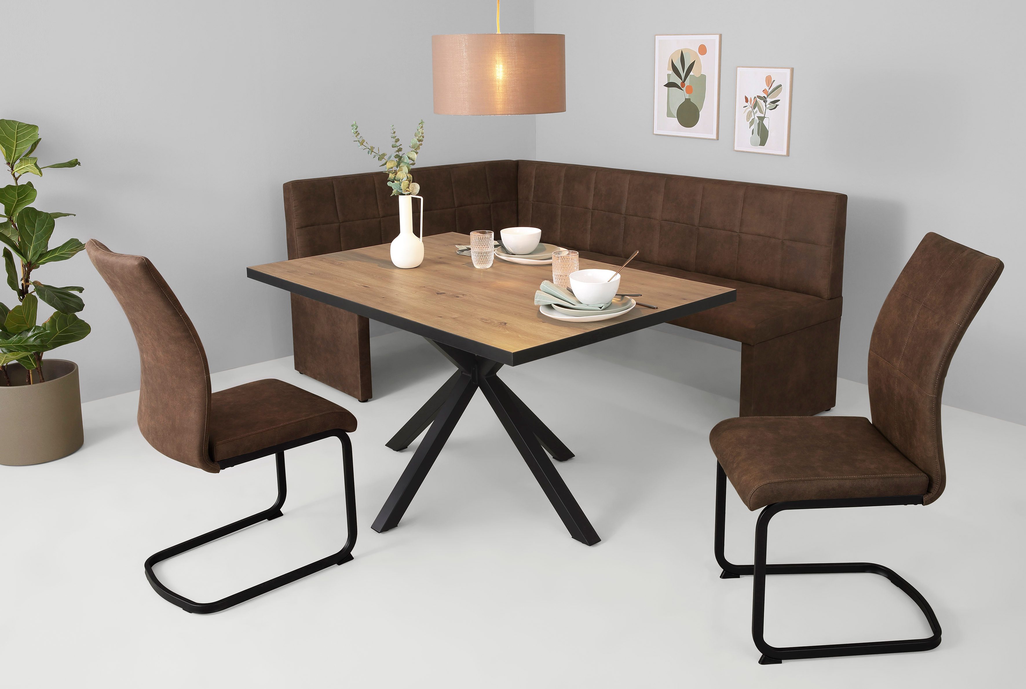 HELA Eckbank MELANIE, Vintage Optik günstig online kaufen