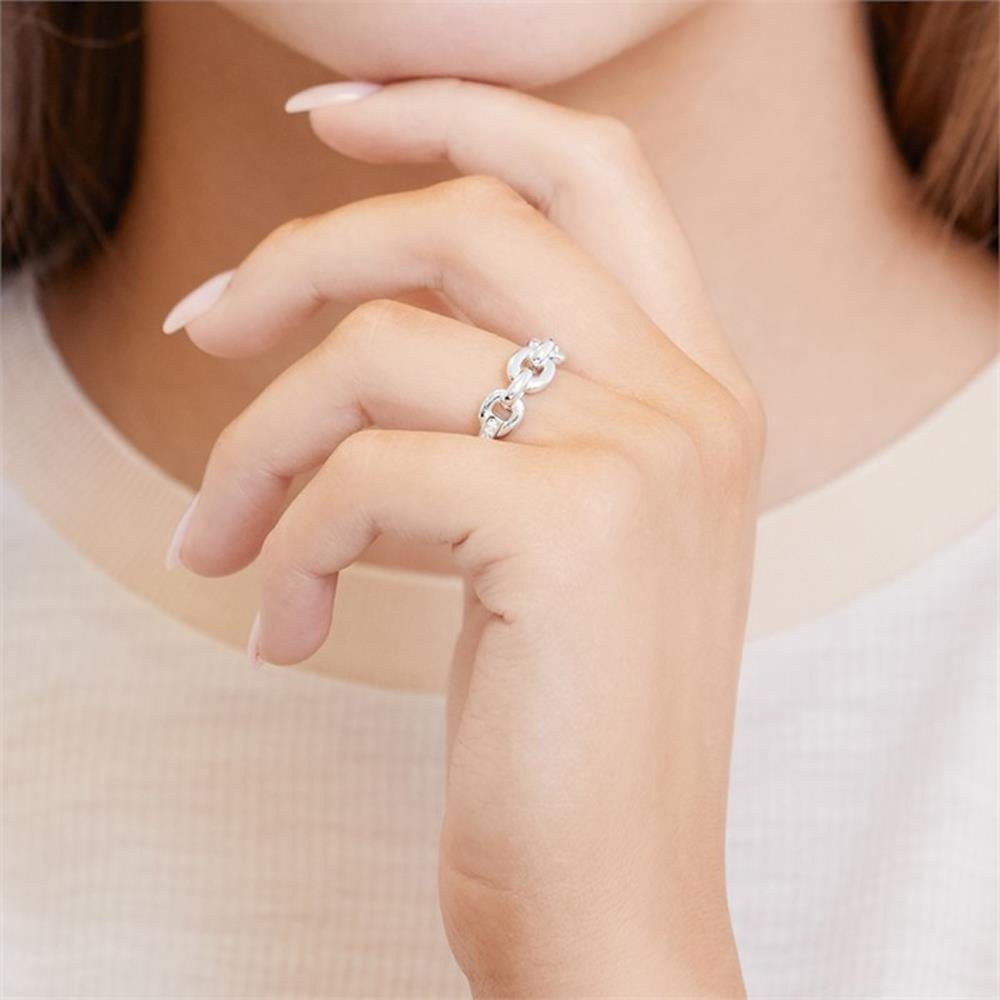 Unique Silberring Kettenring 925er silbe...