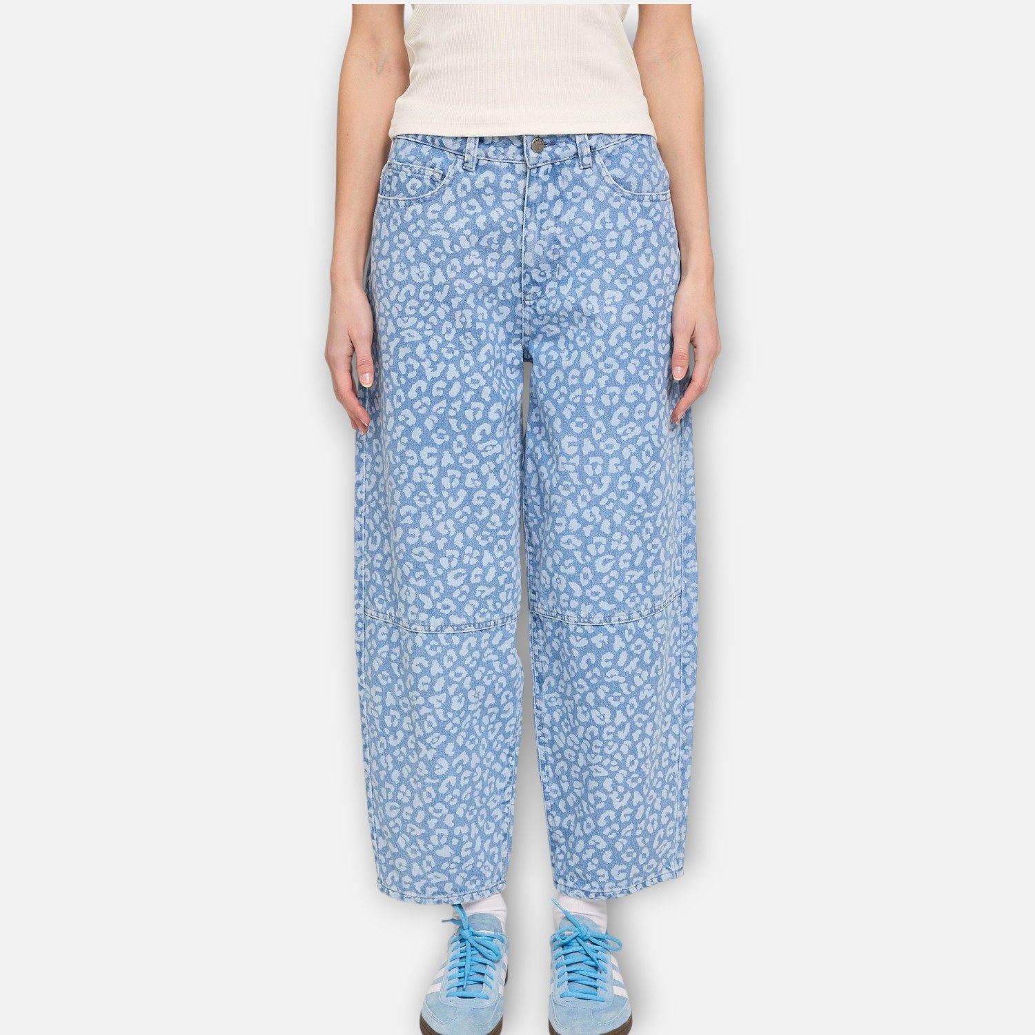 MAZINE Stoffhose Denim Hose mit Barrel Leg