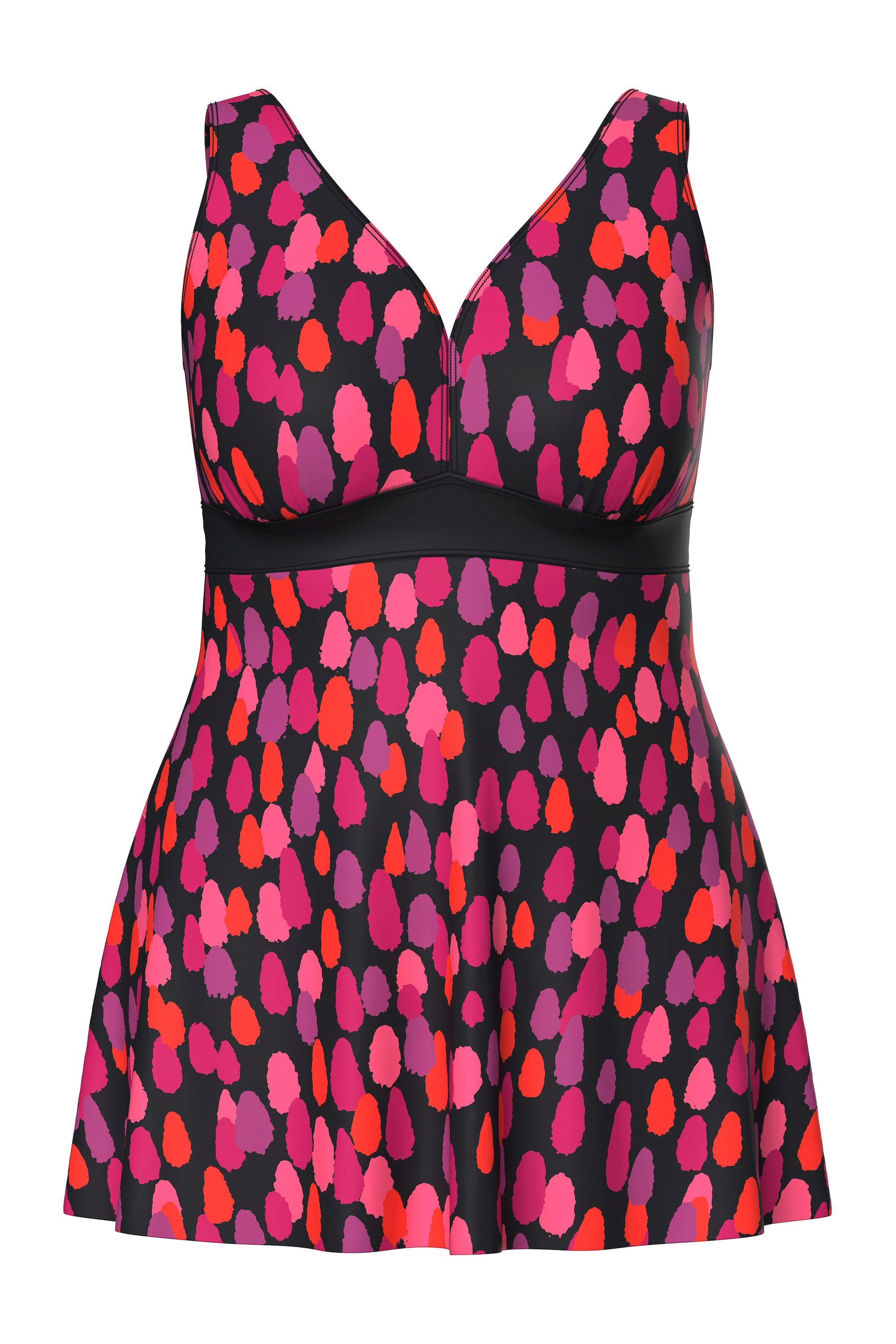 Ulla Popken Badekleid Badekleid Punkte Softcups recycelt