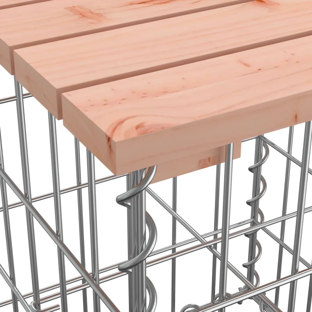 vidaXL Gartenbank Gartenbank mit Gabione Massivholz Douglasie (1-St)