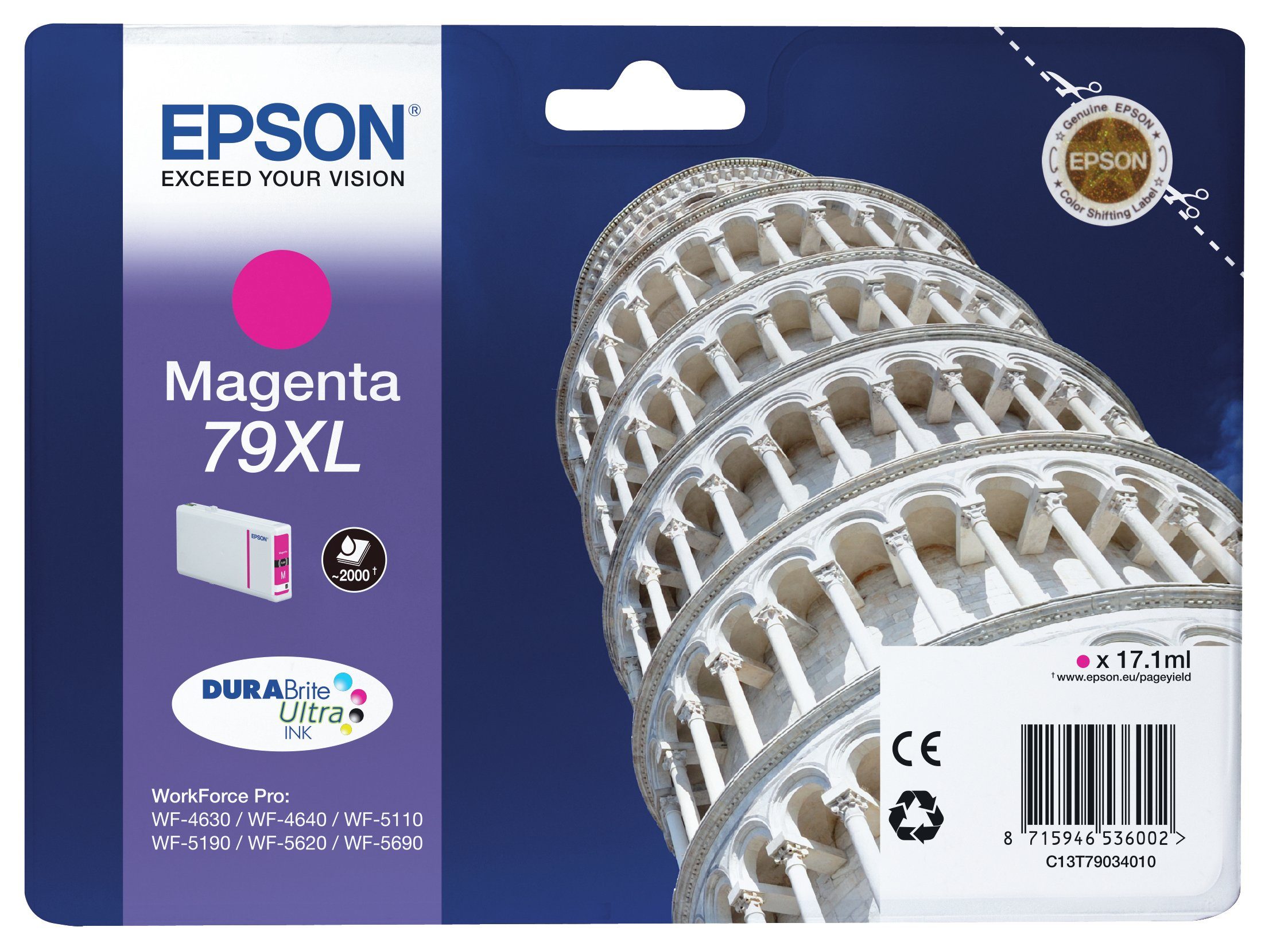 Epson Epson Tower of Pisa Tintenpatrone 79XL Tintenpatrone Magenta