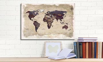 WandbilderXXL Leinwandbild Old Worldmap 3, Weltkarte (1 St), Wandbild,in 6 Größen erhältlich