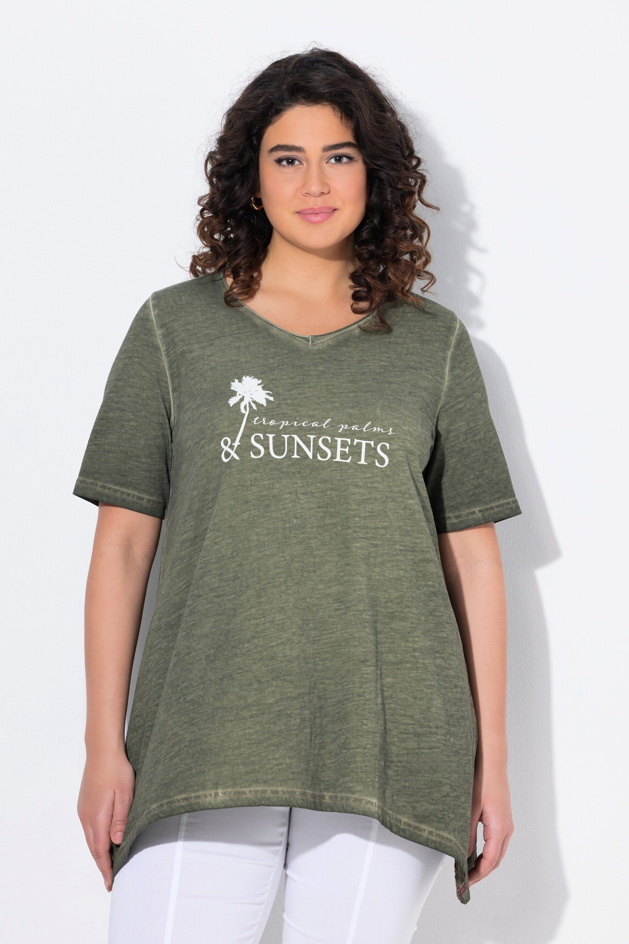 Ulla Popken T-Shirt T-Shirt cold dyed günstig online kaufen