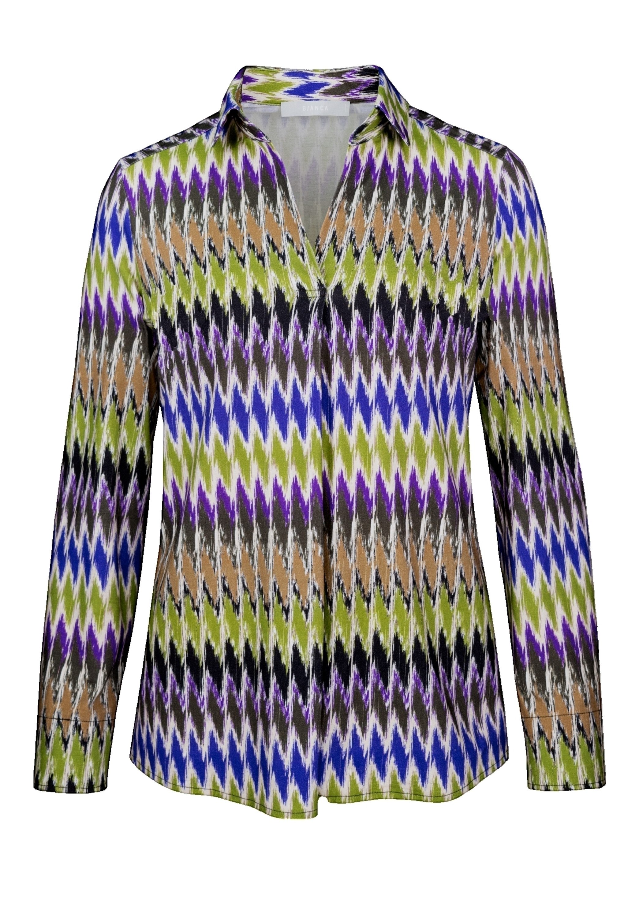 bianca Druckbluse ANEA aus elastischem Jerseystoff und Allover-Print günstig online kaufen