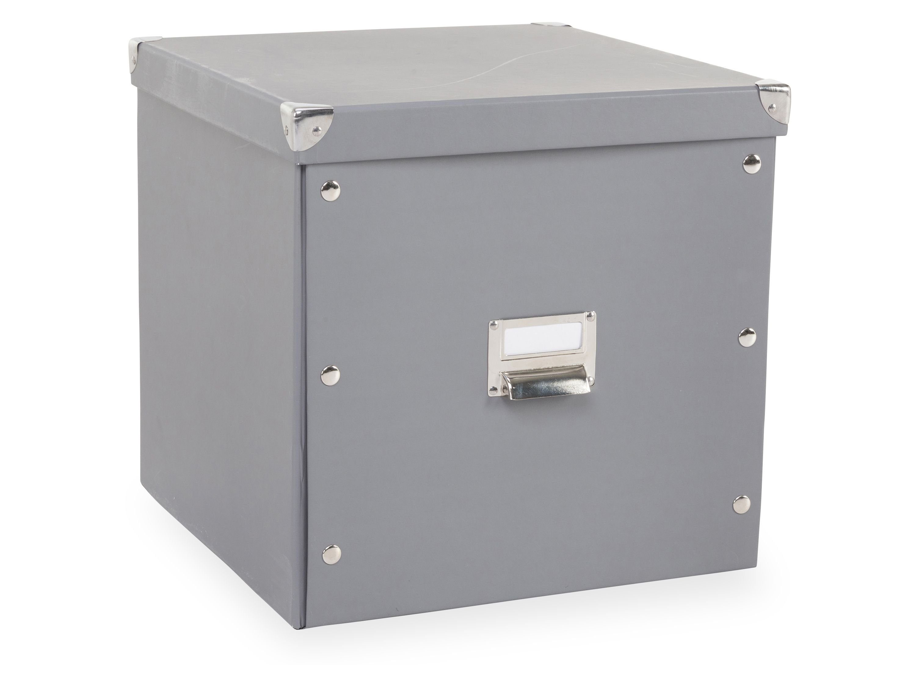 Zeller Present Aufbewahrungsbox Box, zeller Box BONNY (BHT 34x33x32 cm) BHT 34x33x32 cm grau