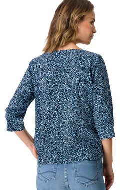 Zero Klassische Bluse Tunika mit Print Plain/ohne Details