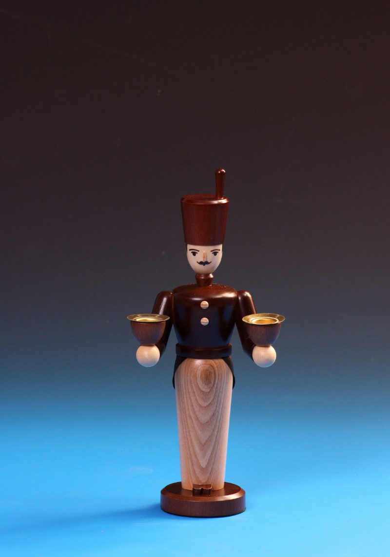 Emil A. Schalling KG Weihnachtsfigur Lichterbergmann - Höhe: 21 cm - Handarbeit aus dem Erzgebirge (1 St), Handarbeit aus dem Erzgebirge