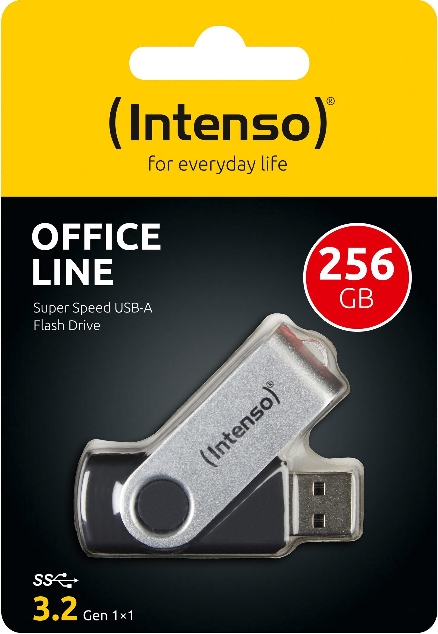 Intenso USB Stick 256GB Speicherstick Office Line USB 3.2 Gen. 1x1 USB-A USB-Flash-Laufwerk – Bild 2 von 5