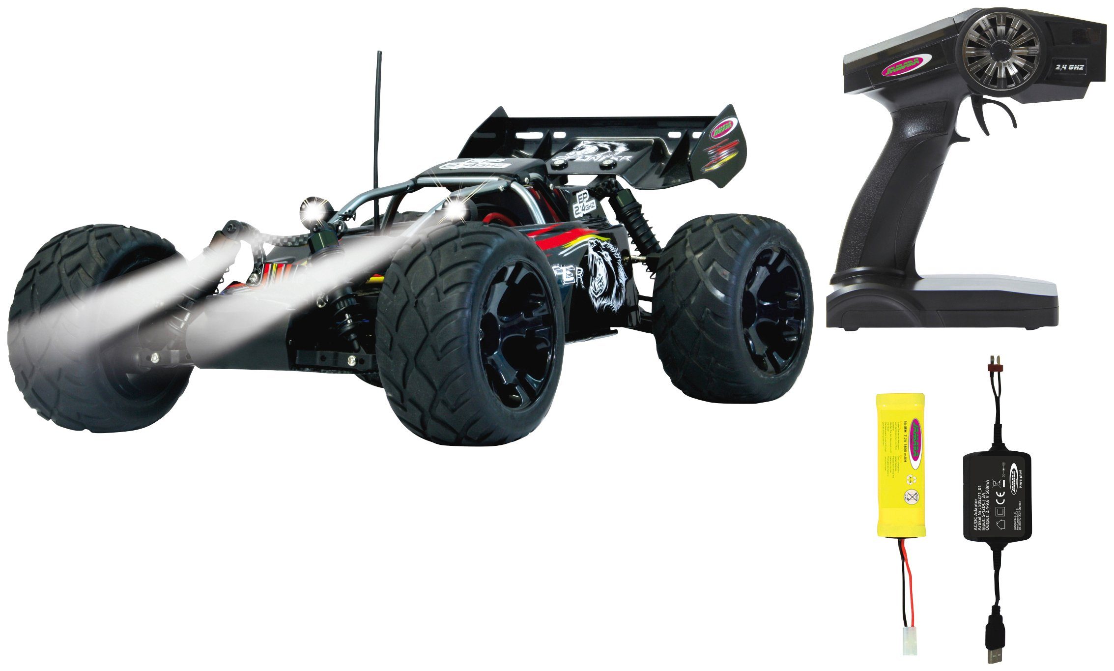 Jamara RC-Monstertruck Splinter Desertbuggy 4WD, 1:10, 2,4 GHz, mit LED