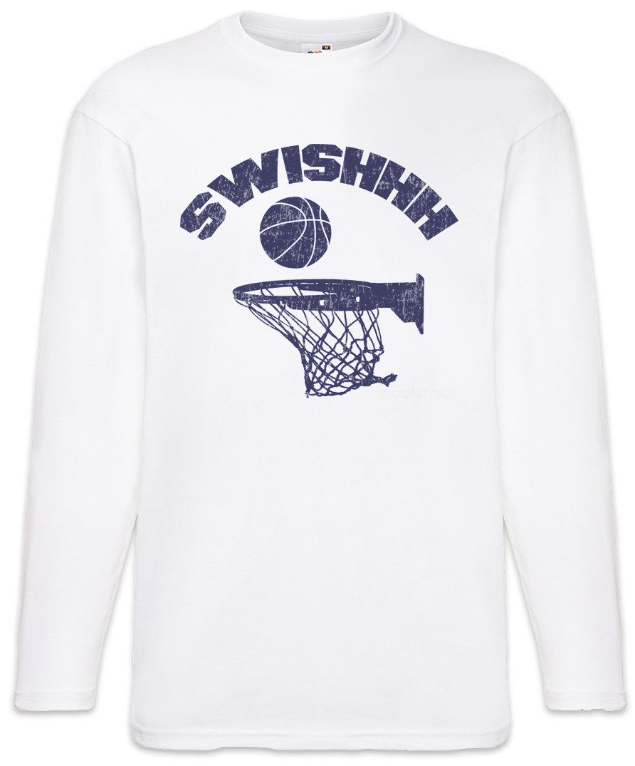 Urban Backwoods Langarmshirt Swishhh Langarm T-Shirt Streetballcourt Streetball Player Center (1-tlg) Basketballplatz Player Sport Passion