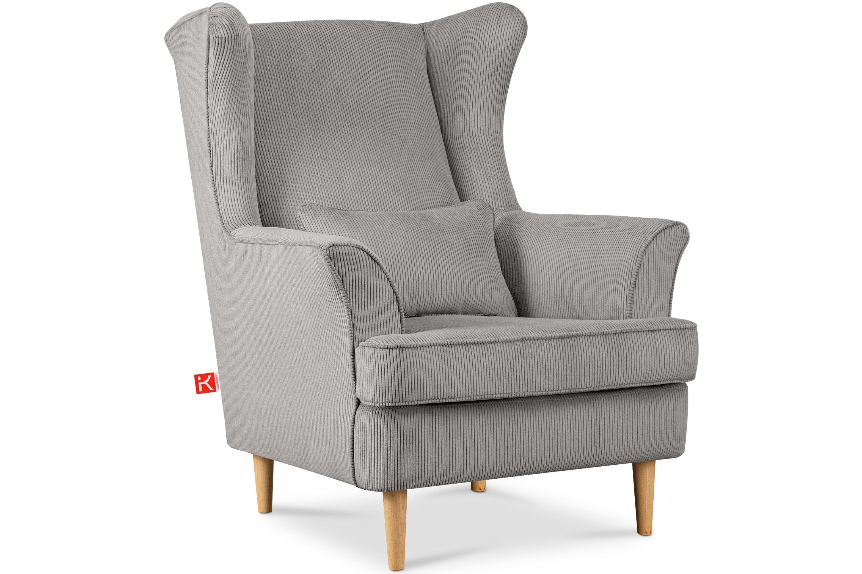 KONSIMO® Ohrensessel STRALIS Sessel, zeitloses Design günstig online kaufen
