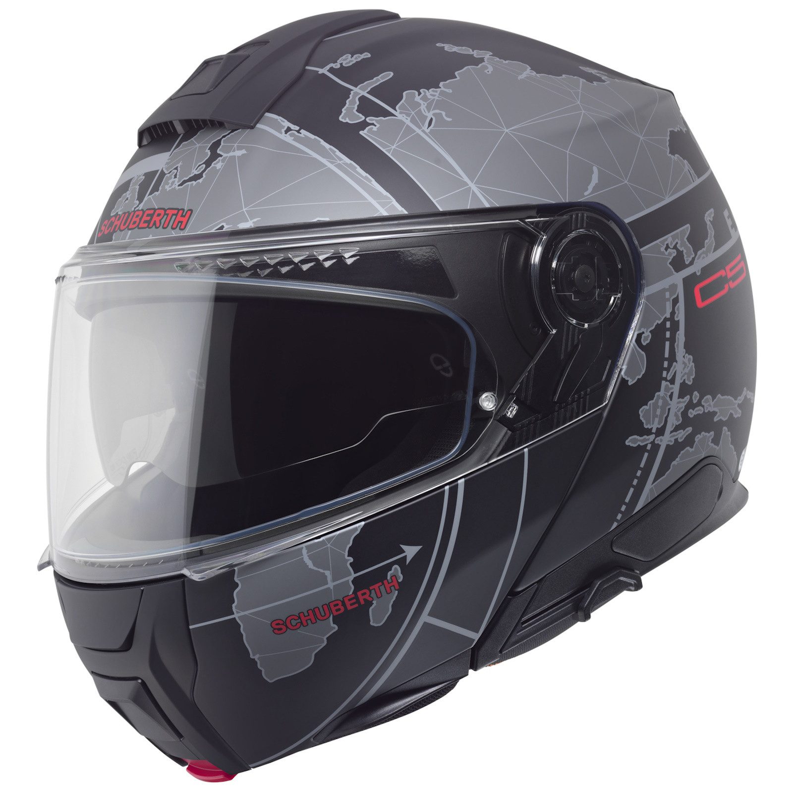Schuberth Motorradhelm Schuberth C5 Klapphelm Globe Black (1er Set)