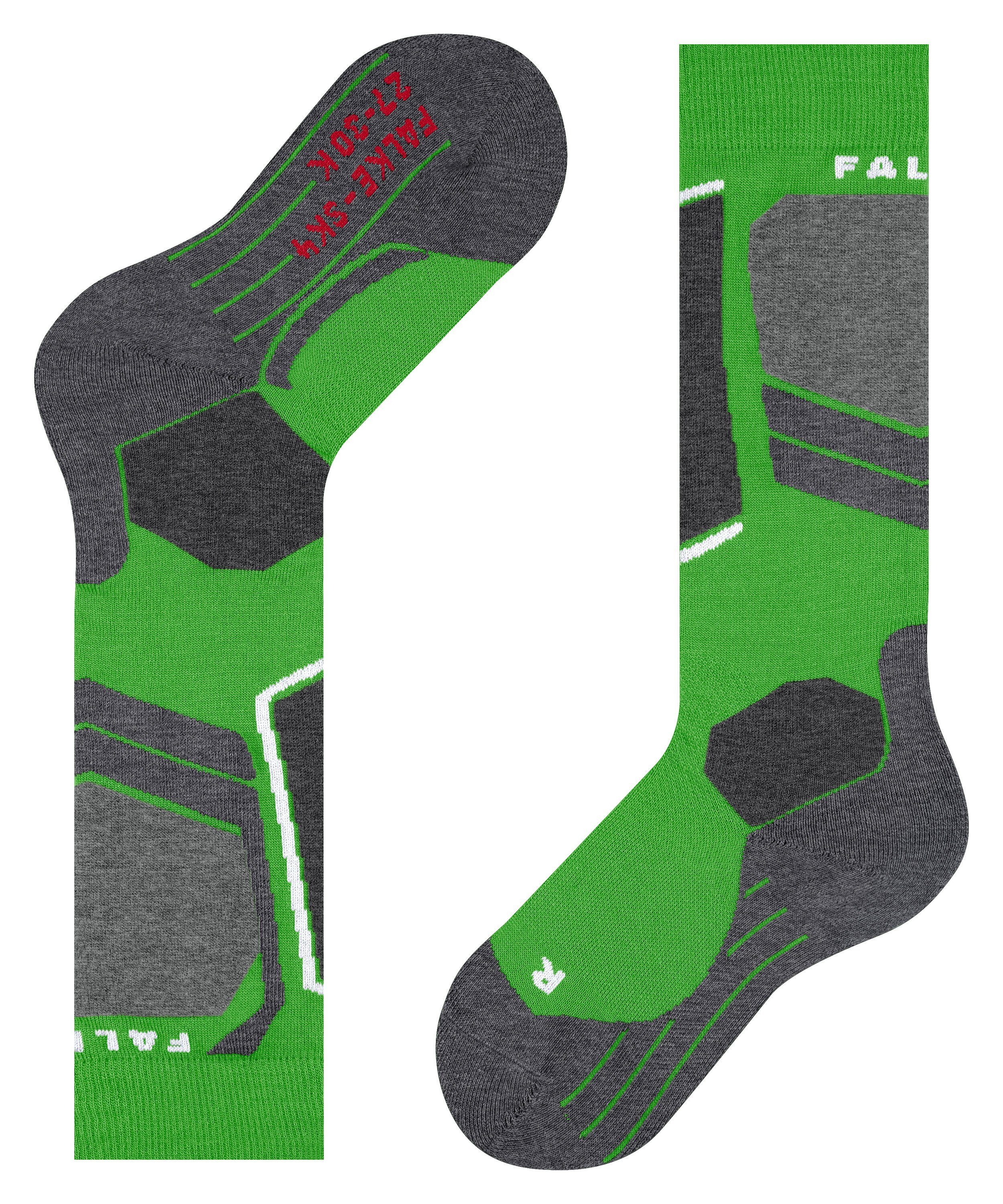 leichter green vivid Kontrolle Skisocken SK4 FALKE gute (1-Paar) Advanced für Polsterung (7231) mit