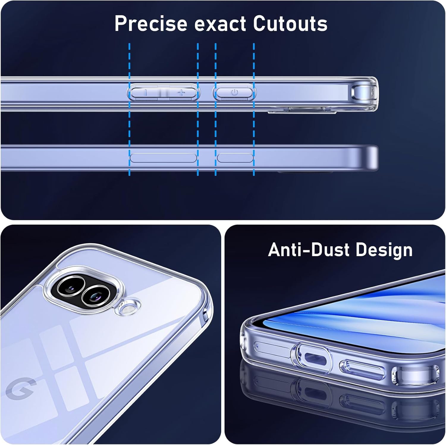 MSM Handyhülle Hülle + 2X Schutzglas für Google Pixel 9A Panzerfolie Full Screen Case – Bild 3 von 5