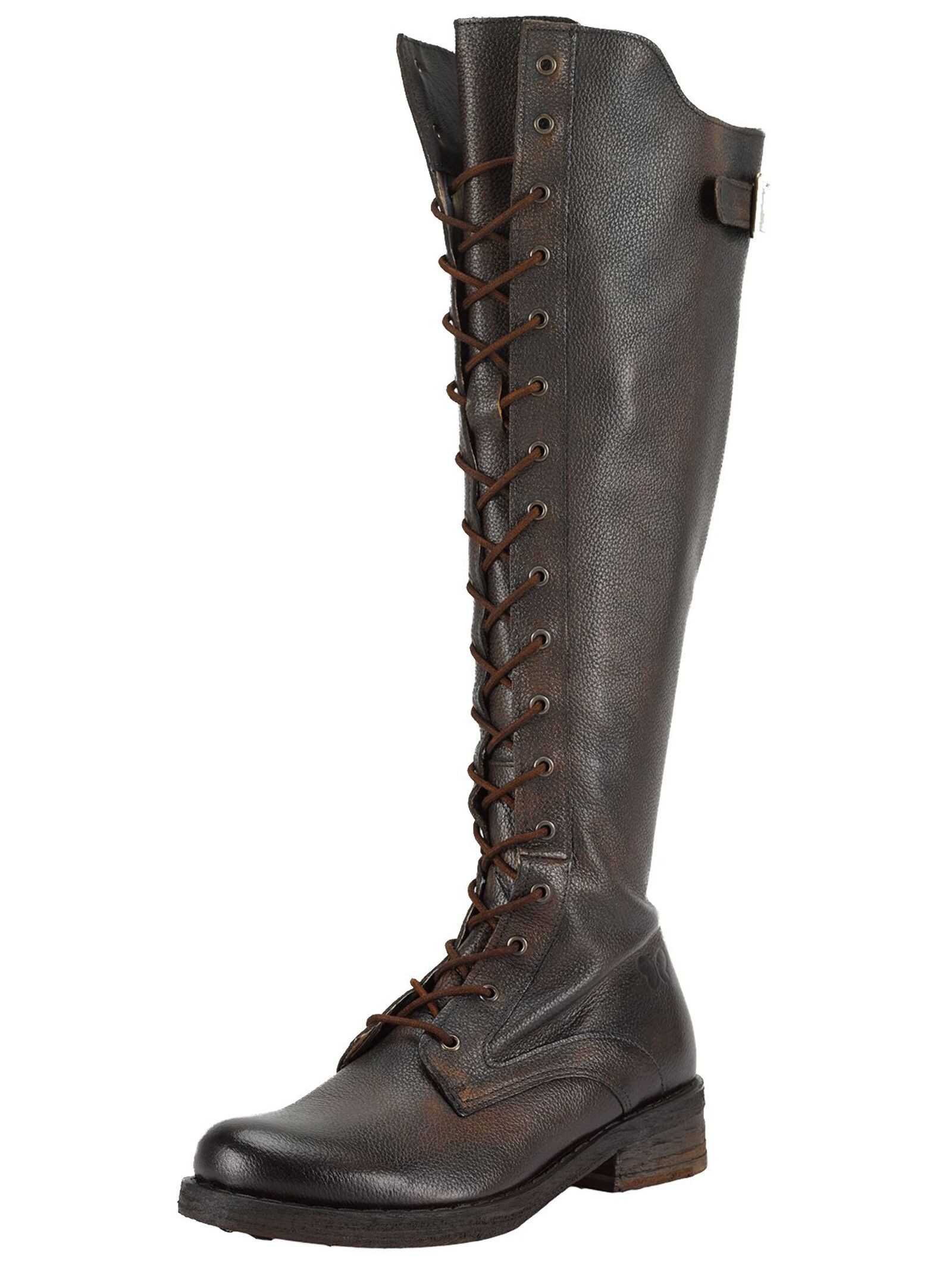 Felmini Stiefel Leder . Schnürstiefel