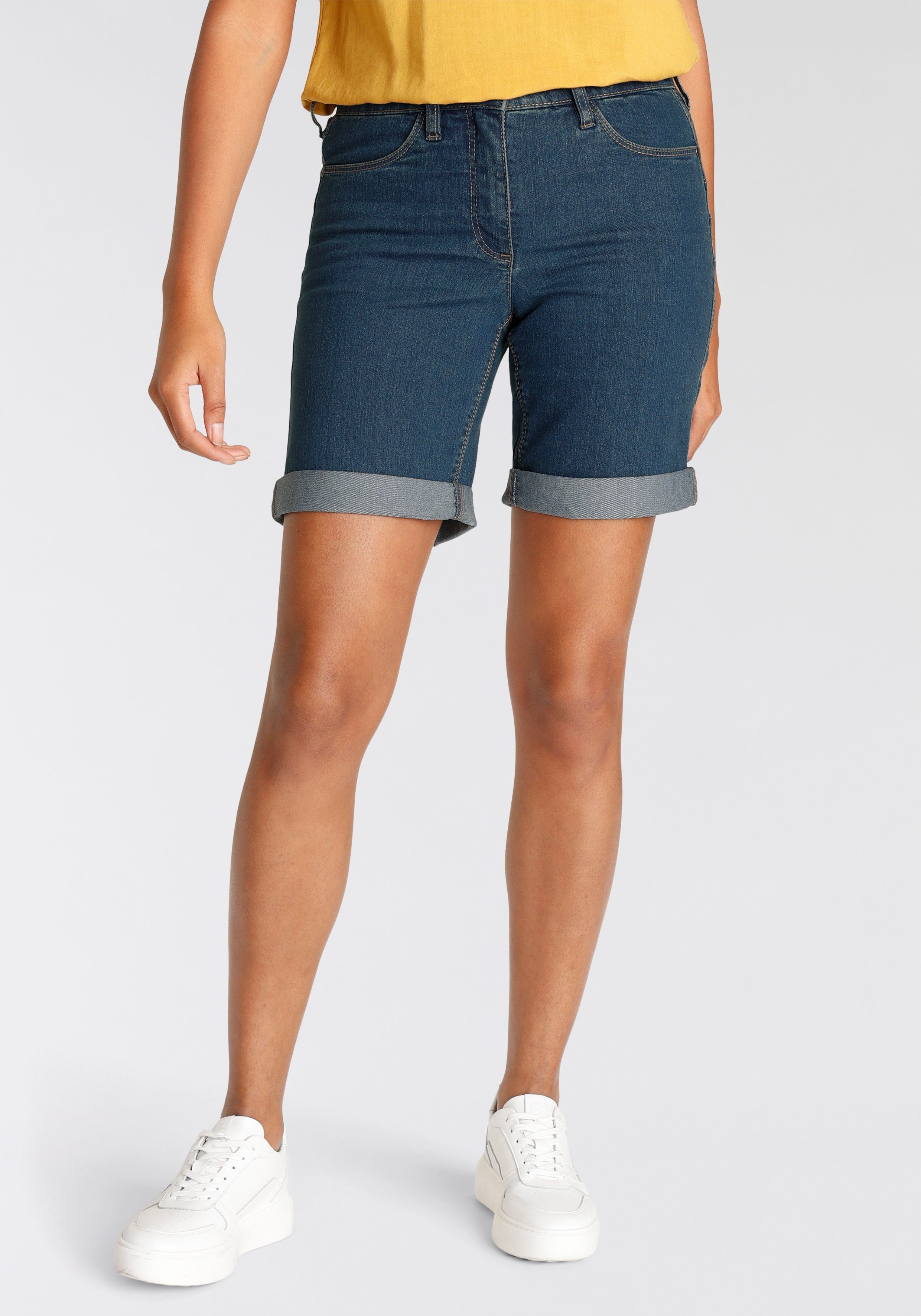 Arizona Jeansbermudas weite Passform, kurze Beinform, günstig online kaufen