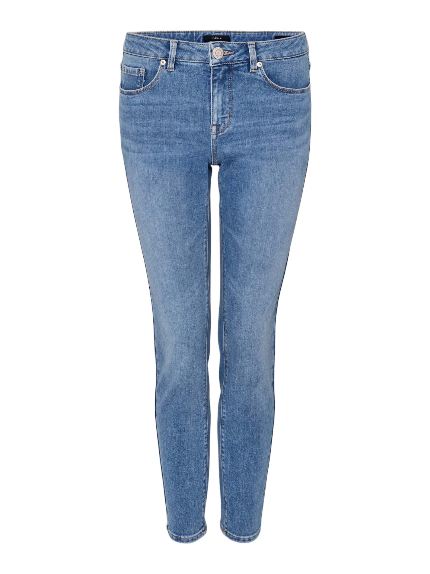 OPUS 5-Pocket-Jeans blau,Basic,Baumwolle,Unifarben,Skinny,Mittel