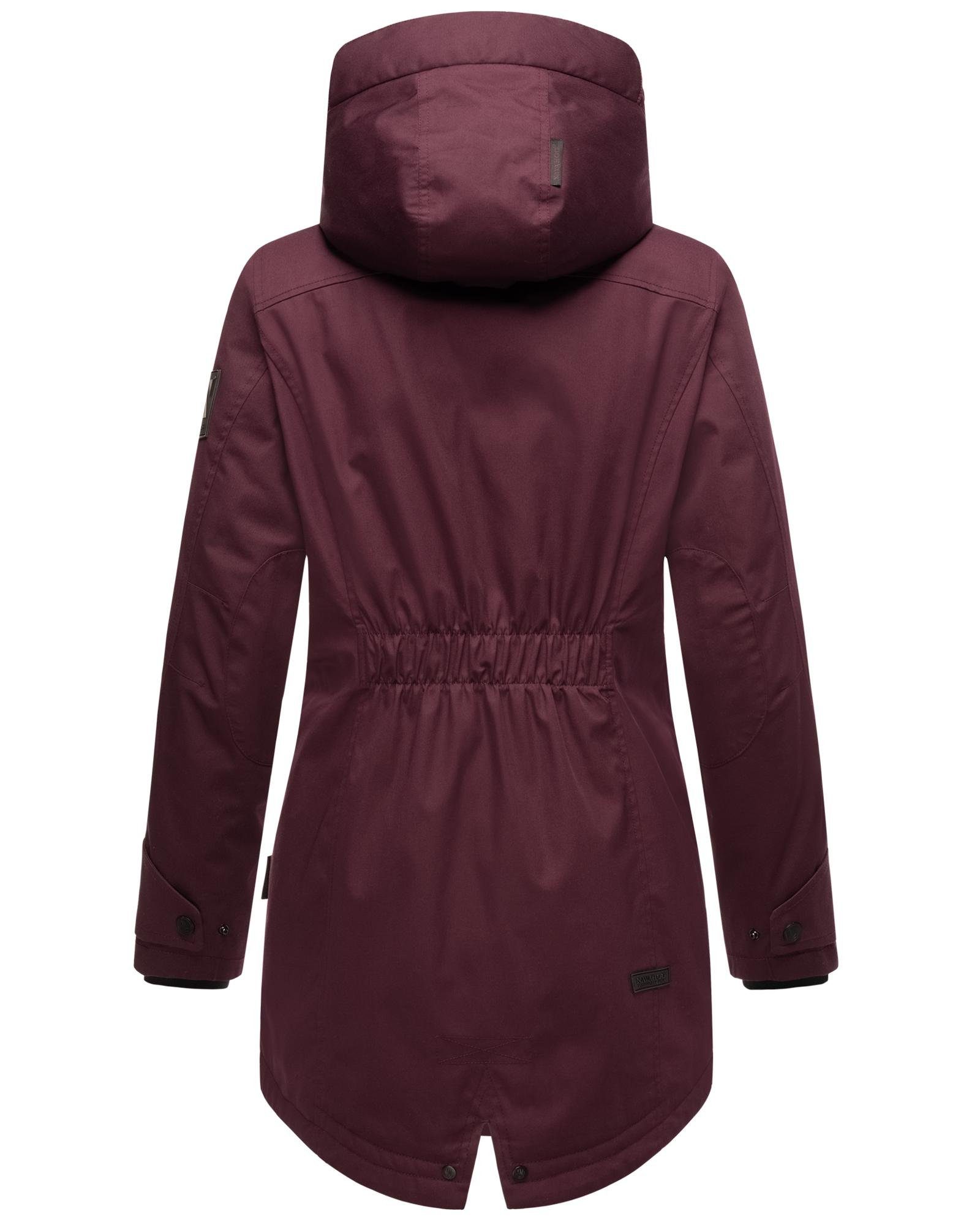 Navahoo Parka Brinjaa Modischer Winter Kurzmantel mit zahlreichen Taschen