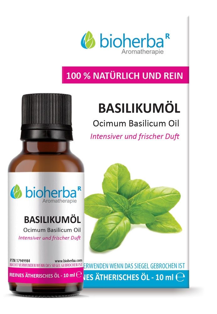 BIOHERBA R Pflege-Set Basilikumöl Reines ätherisches Öl 10 ml