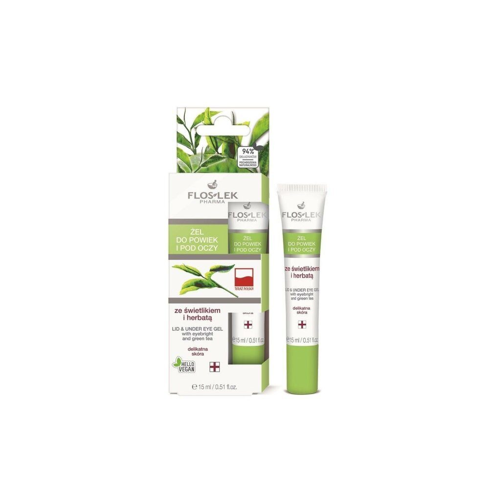Floslek Körperpflegemittel Flos Lek Lid & Under Eye Gel With Eyebright And Green Tea