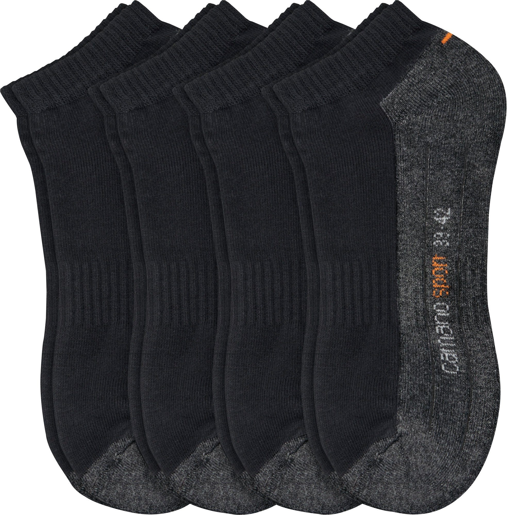 Camano Socken Unisex-Sport-Sneakersocken 4 Paar Uni