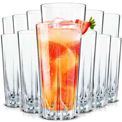 Konzept 11 Gläser-Set Cocktailgläser Set 330ml Geriffelte Gläser für Cocktails