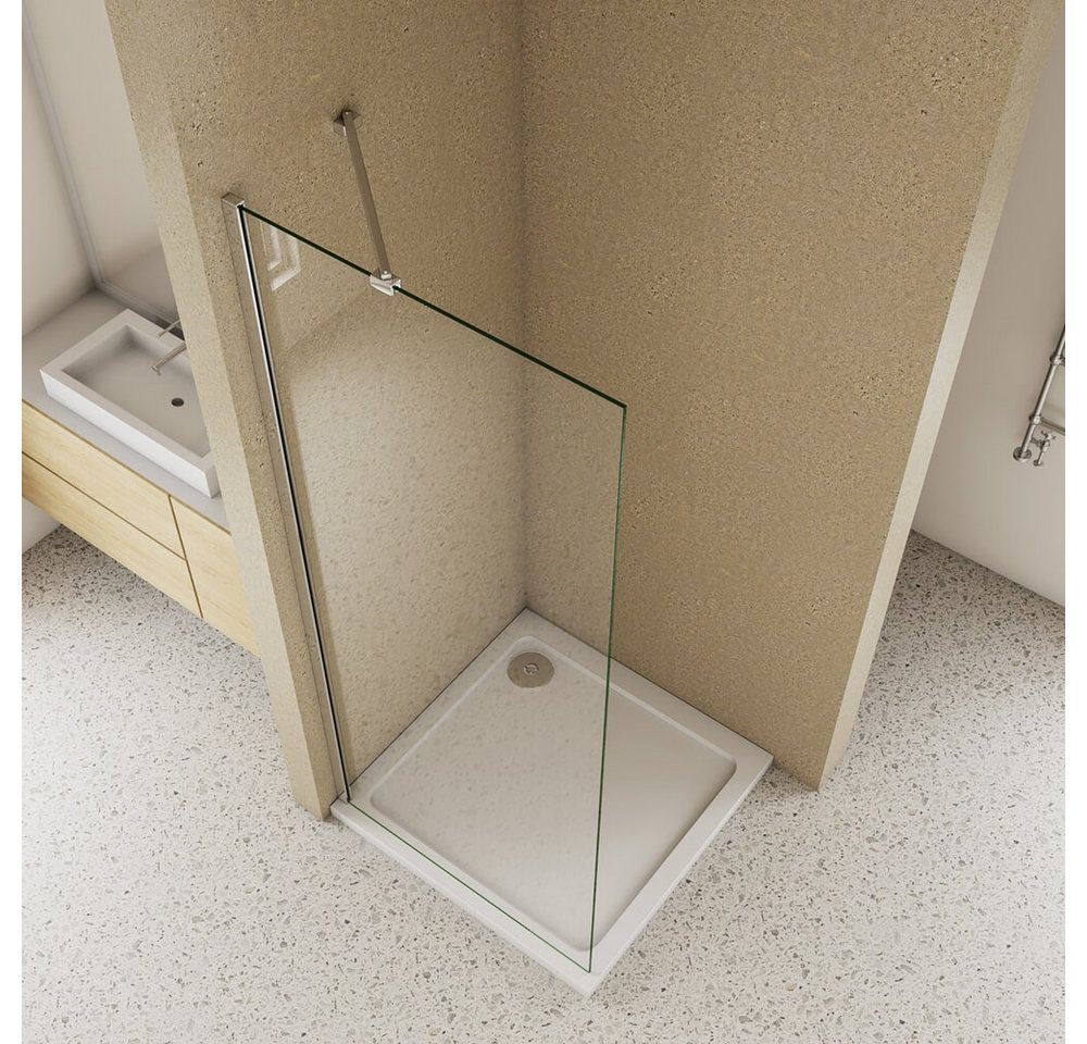Thumbnail - duschspa Duschwand 185cm 6mm ESG Walk in Dusche Duschtrennwand Glaswand, Einscheibensicherheitsglas, Sicherheitsglas, (S...