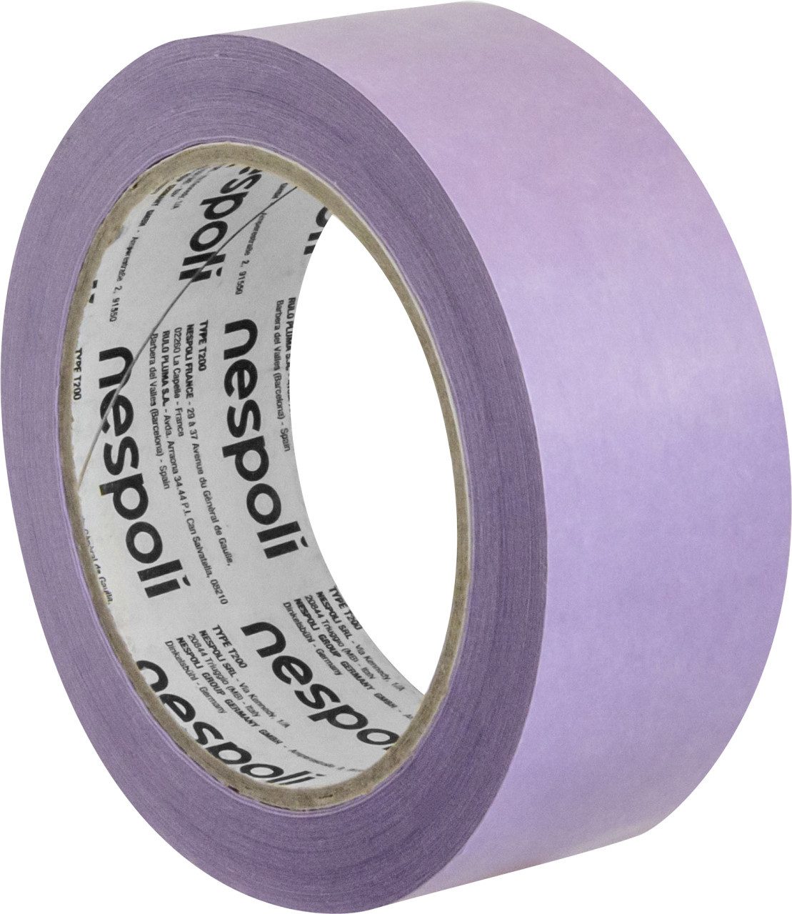 Nespoli Kreppband Nespoli Flachkreppband PreciMask 38 mm x 50 m lila