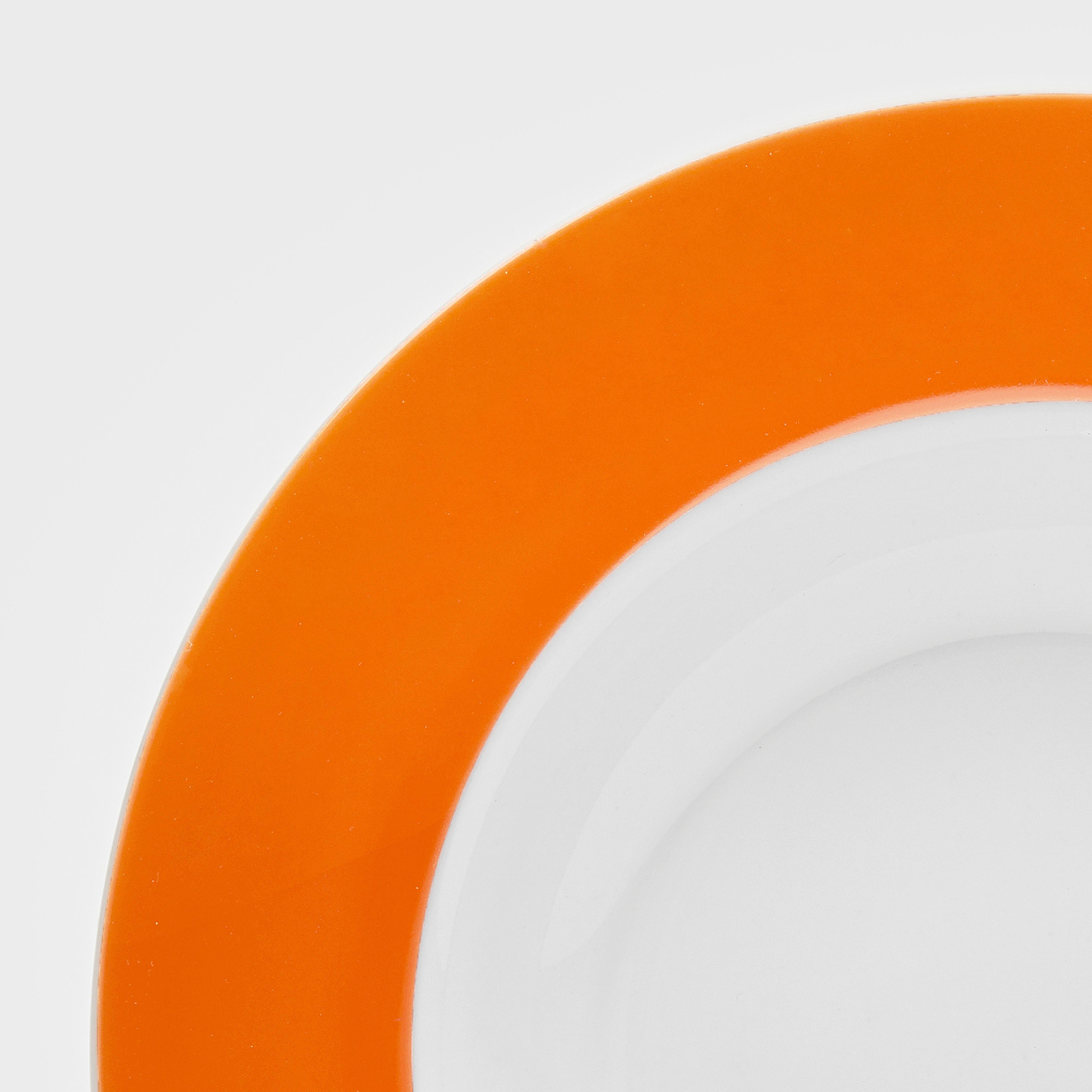 van Well Suppenteller Teller Set, Vario, (6 St), Porzellan, spülmaschinen- und mikrowellengeeignet, Ø 21,5 cm