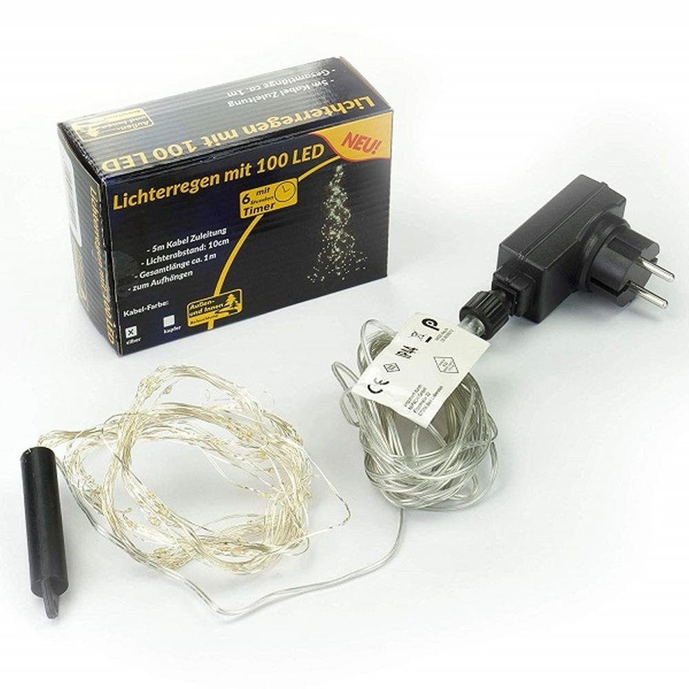 Nipach LED-Lichterkette BA11011 LED Lichterbündel Silberdraht 100er warmweiß – Bild 3 von 3