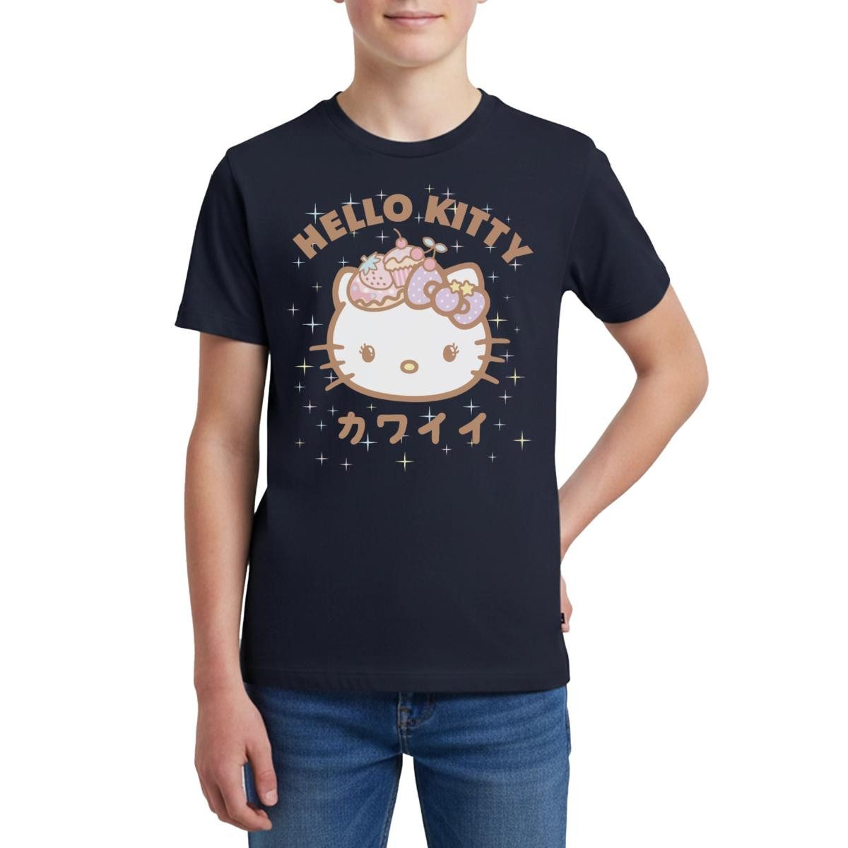 T-Shirt Hello Kitty Kawaii Stil Teenager Premium T-Shirt