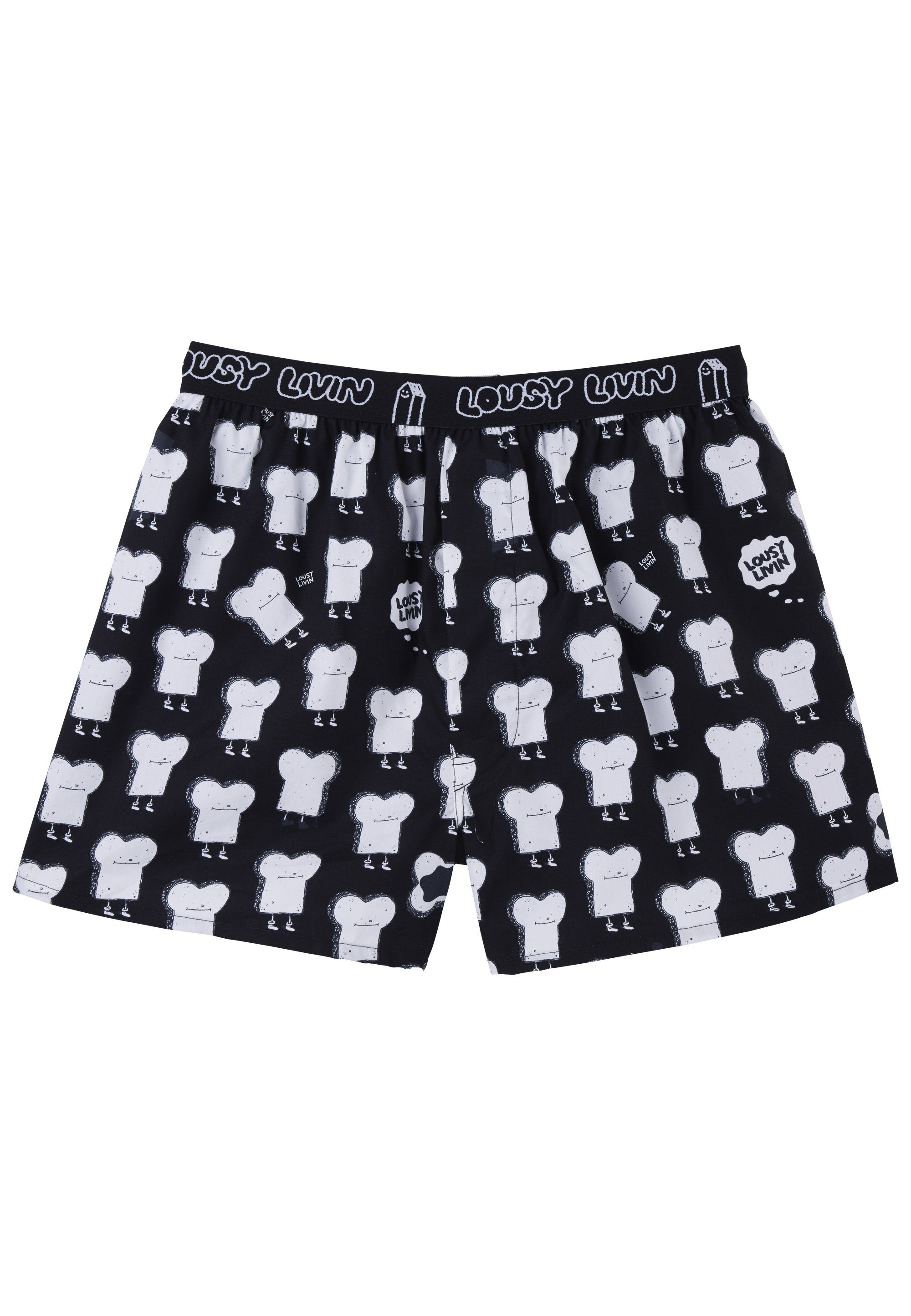 Lousy Livin Boxershorts Toast & 2er-Pack praktischen im Pack 2 Zitrone (2-St)