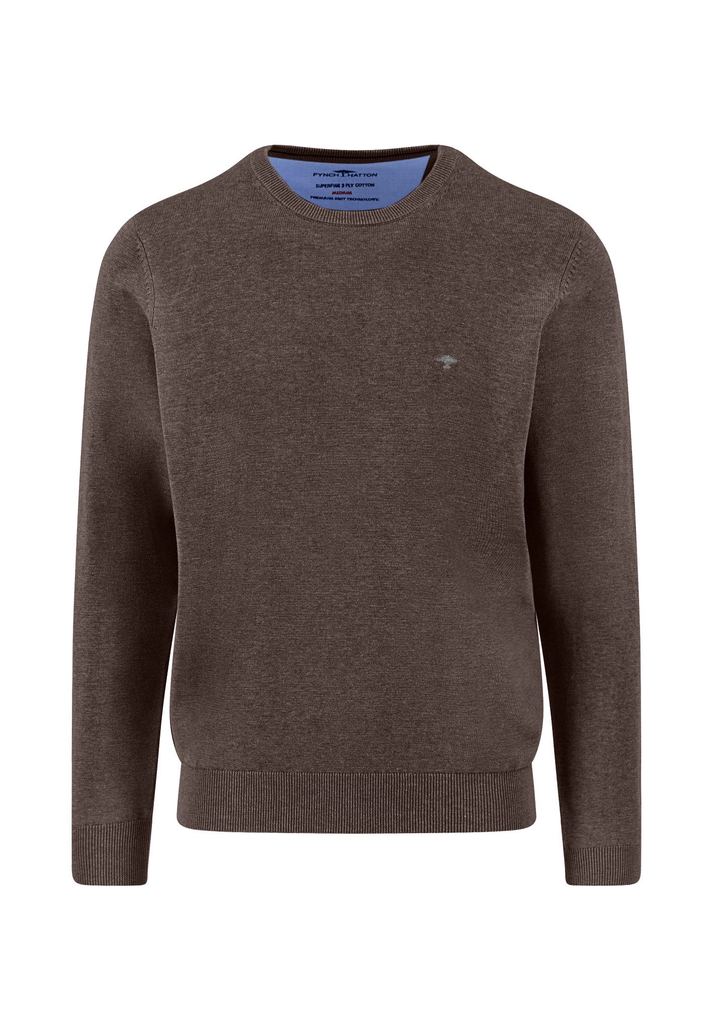FYNCH-HATTON Strickpullover O-Neck, Superfine earth günstig online kaufen